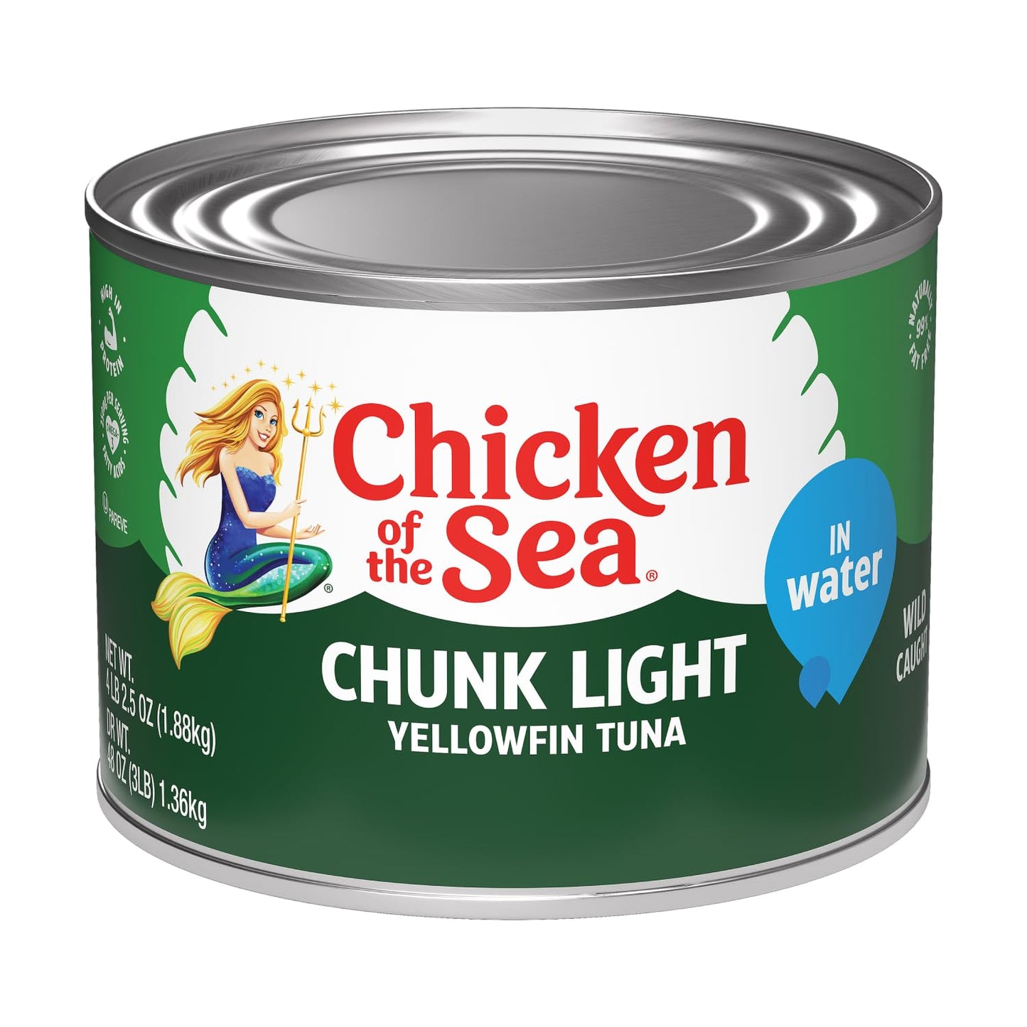 Chicken of the Sea Chunk Light Tuna in Water, 5 Ounce Cans (Pack of 10), Wild Caught Canned Tuna