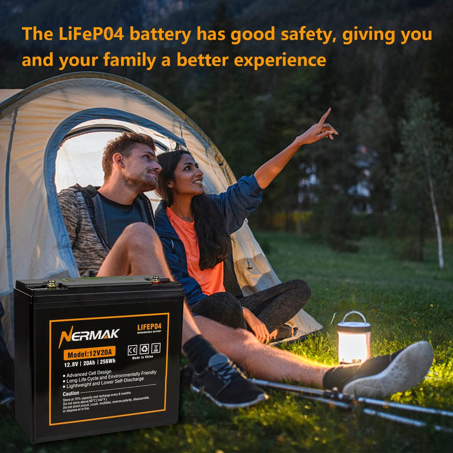 12V 10Ah Lithium LiFePO4 Deep Cycle Battery, 2000+ Cycles Rechargeable Battery for Solar/Wind Power, Small UPS, Lighting, Power Wheels, Fish Finder and More, Built-in 10A BMS