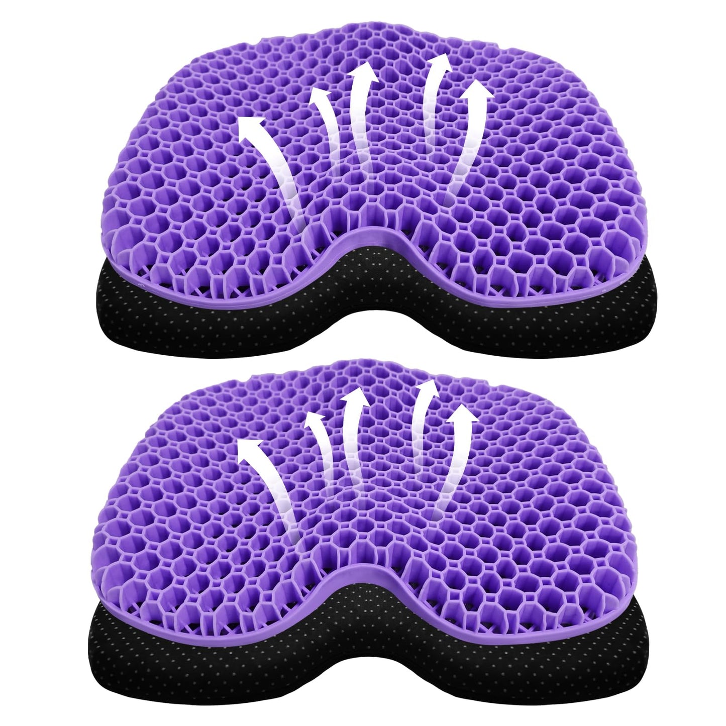 Kayak Seat Cushion, Thicken Anti Slip Waterproof Gel Kayak Seat, Portable Canoe Rowing Rubber Dinghy Pad for Stadium Sit in Kayak Inflatable Fishing Kayak Canoe Kayak Accessories