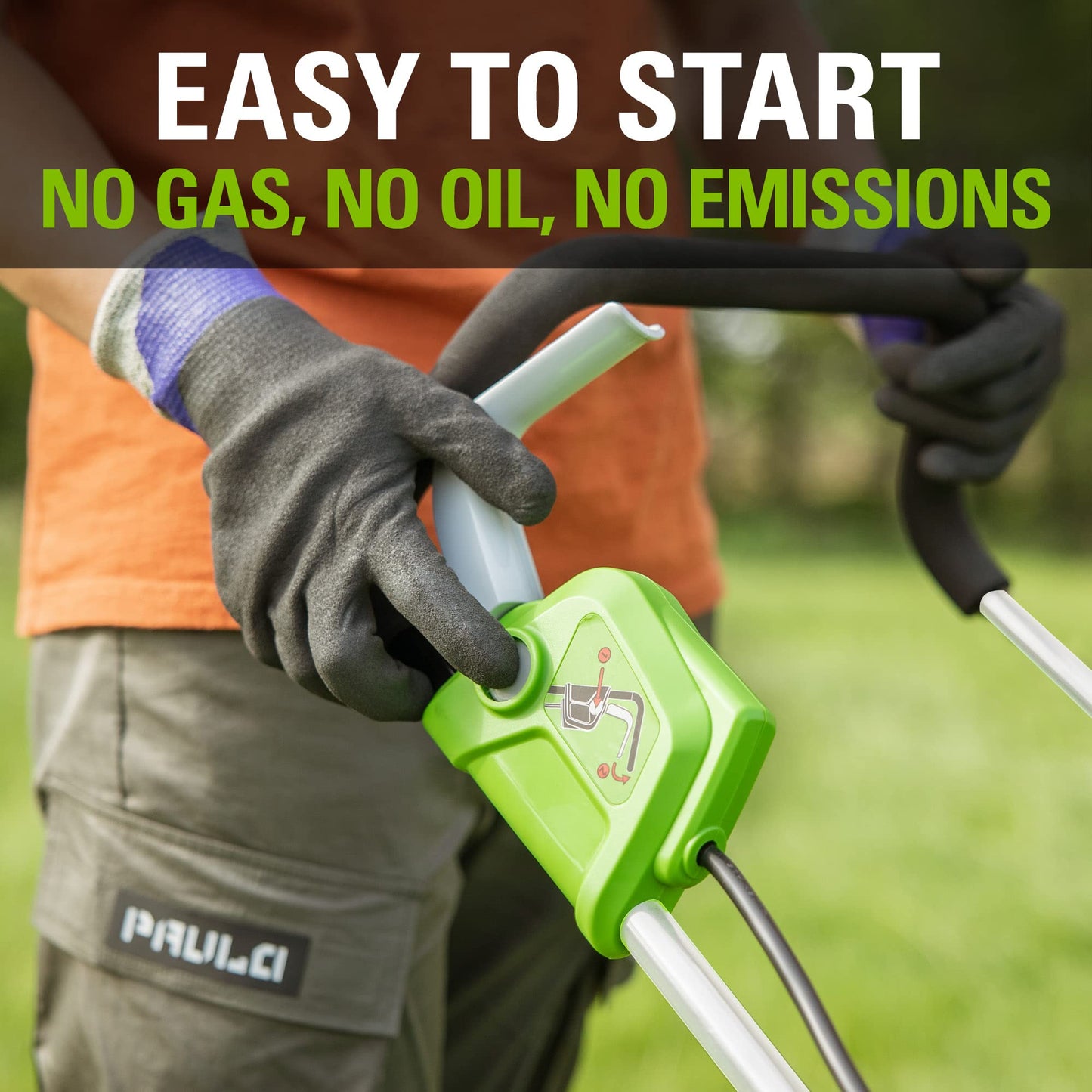 Greenworks 40V 14” Brushless (Push) Cordless Lawn Mower, 4.0Ah Battery and Charger