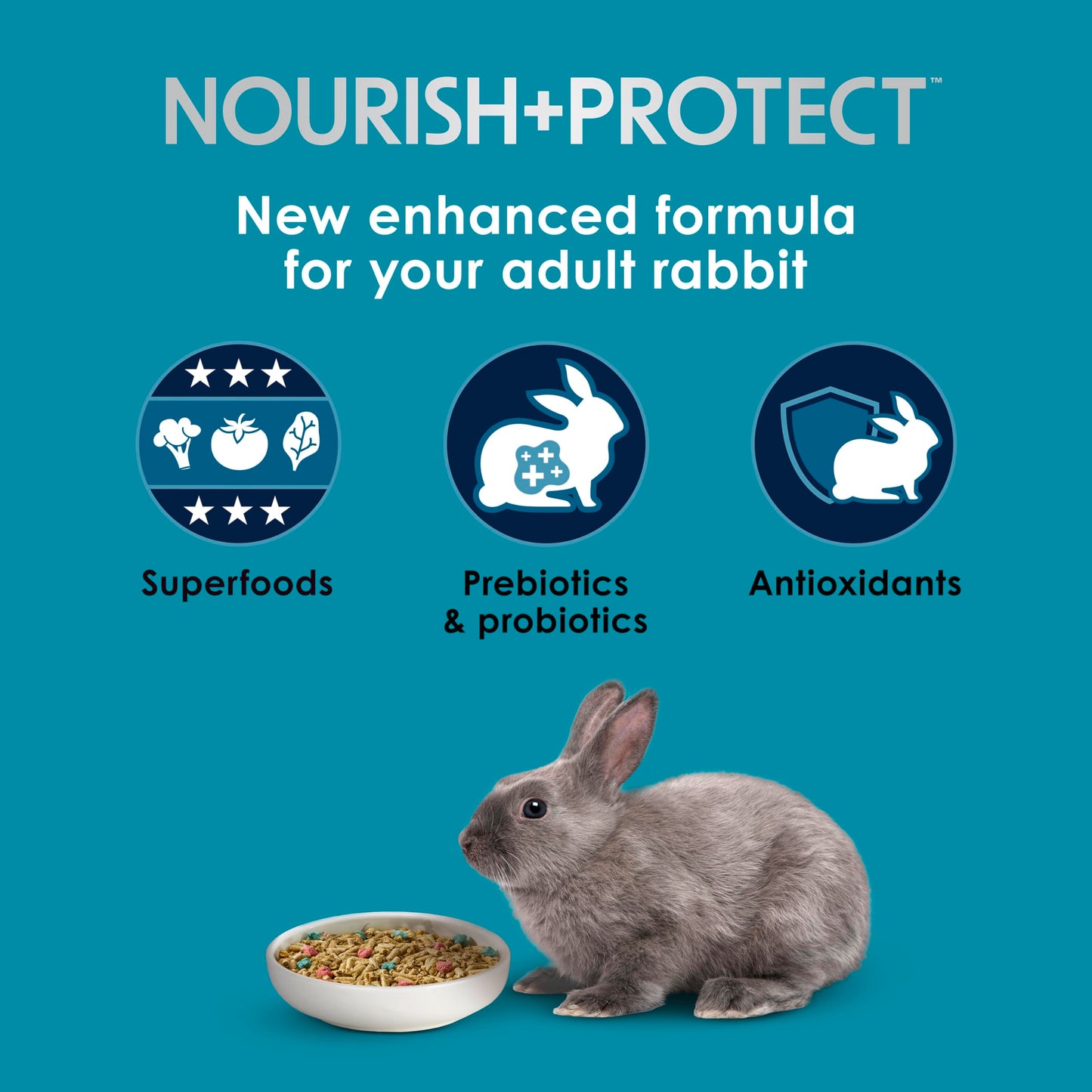 Kaytee Forti-Diet Pro Health Adult Rabbit Food, 5-Lb Bag