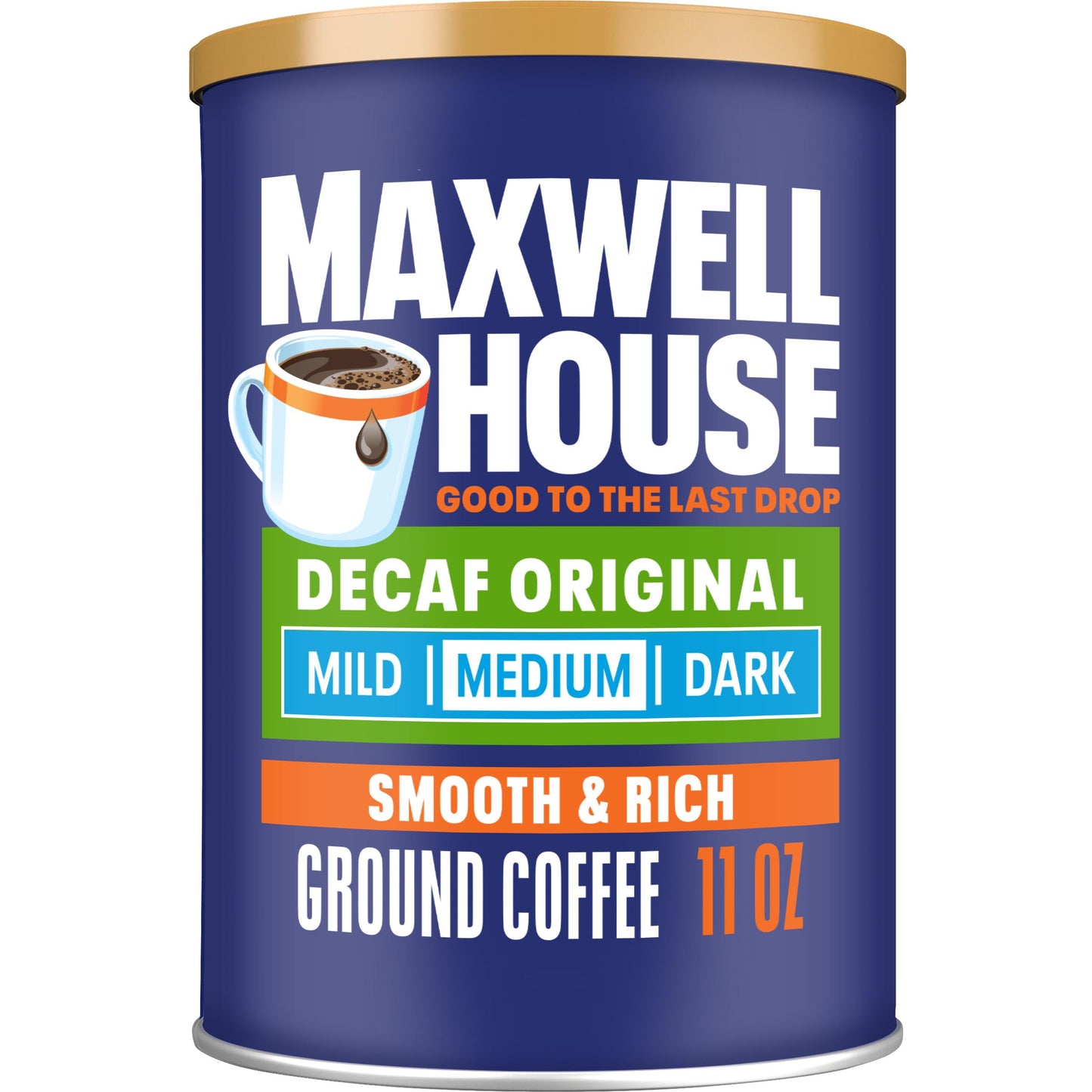 Maxwell House Decaffeinated Original Medium Roast Ground Coffee, 29.3 oz Canister