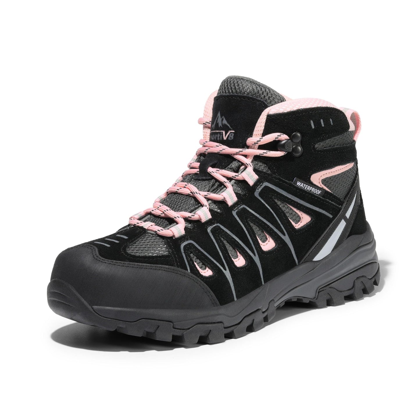 NORTIV 8 Women's Waterproof Hiking Boots Outdoor Trekking Camping Trail Hiking Boot