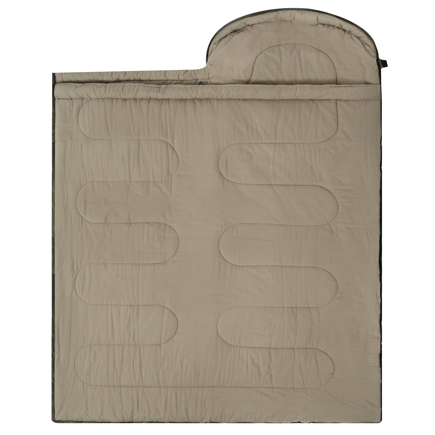 0 Degree Sleeping Bag 100% Cotton Flannel XXL for Adults Big and Tall Cold Weather Winter Zero Degree Camping,Free Compression Sack