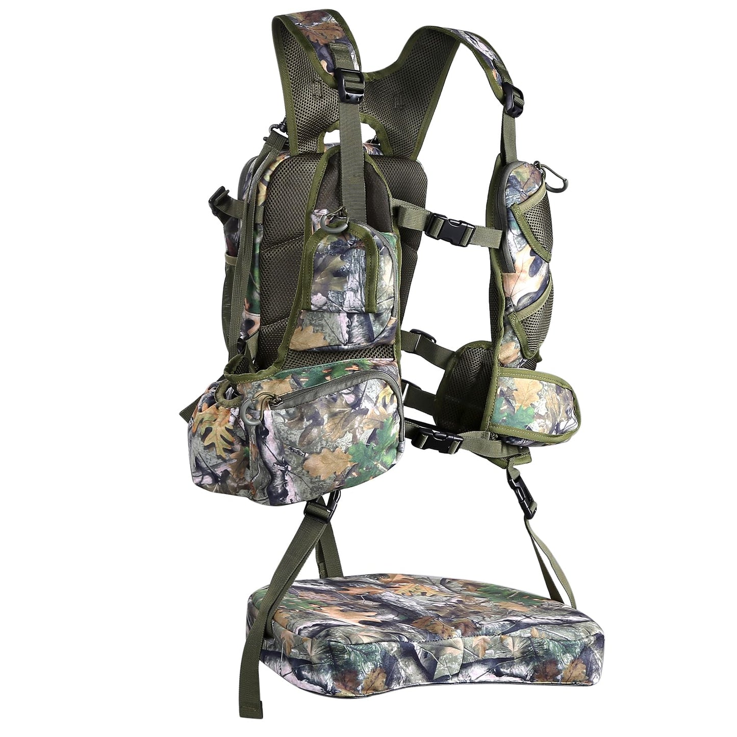 UIIHUNT Turkey Vest with Seat: Lightweight Turkey Hunting Vest with Game Pouch, Adjustable Turkey Hunting Gear Accessories
