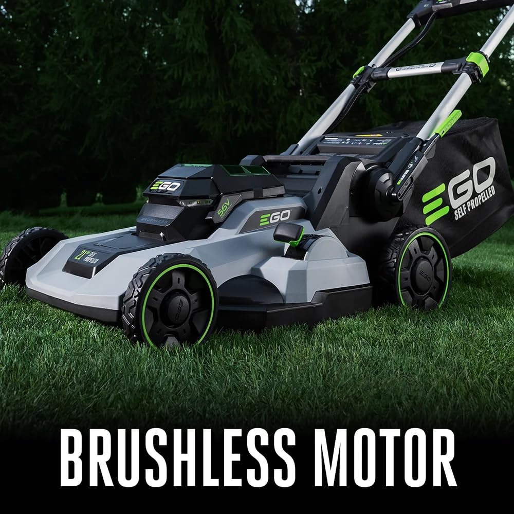 EGO POWER+ Electric Lawn Mower, Self-Propelled Cordless with Select Cut and Touch Drive, Includes 56V 7.5Ah Battery and Rapid Charger – LM2135SP