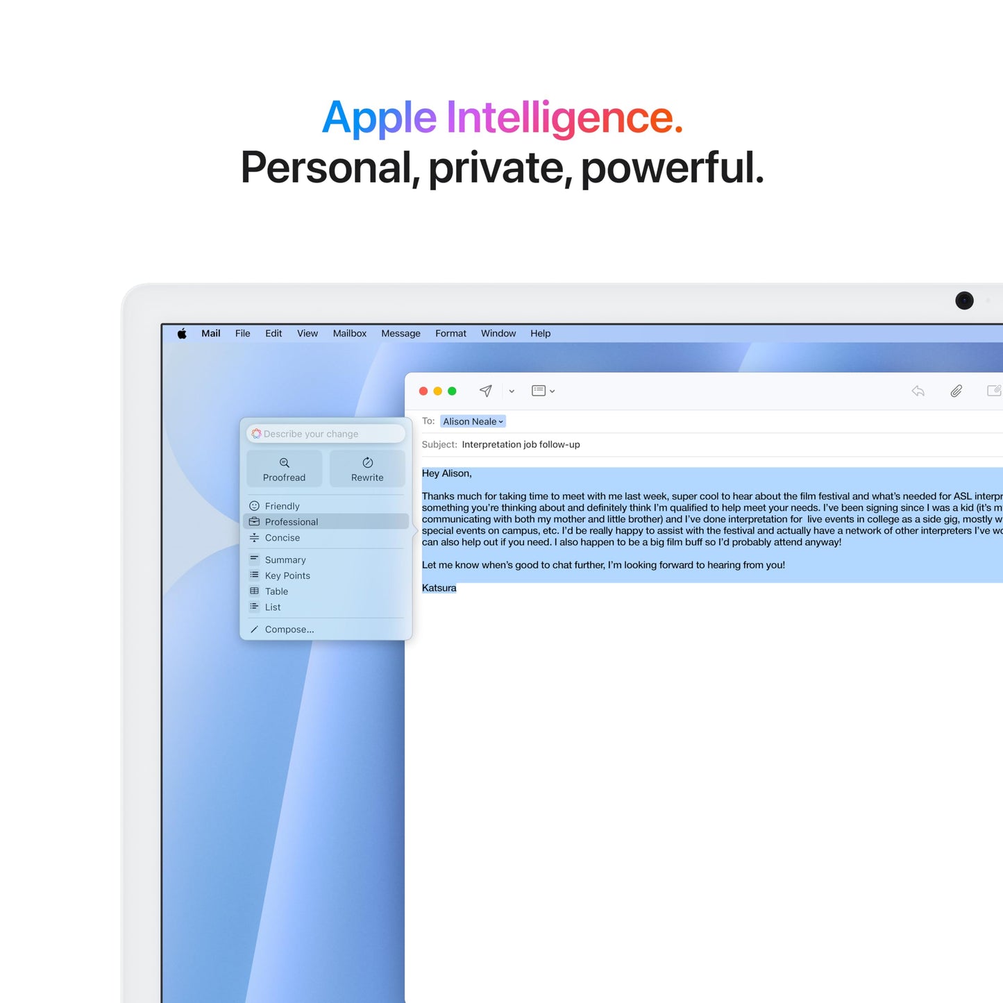 Apple 2024 iMac All-in-One Desktop Computer with M4 chip with 10-core CPU, 10-core GPU: Built for Apple Intelligence, 16GB Unified Memory, 256GB SSD Storage; Blue with AppleCare+ (3 Years)
