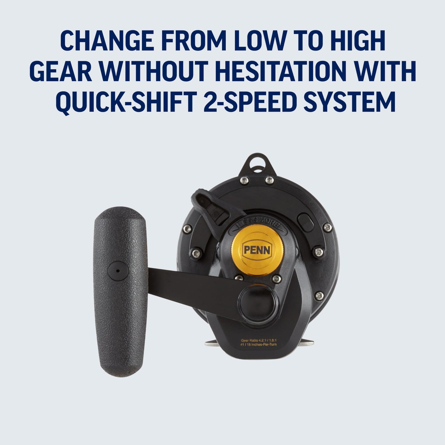 PENN Squall II Lever Drag 2 Speed Conventional Fishing Reel