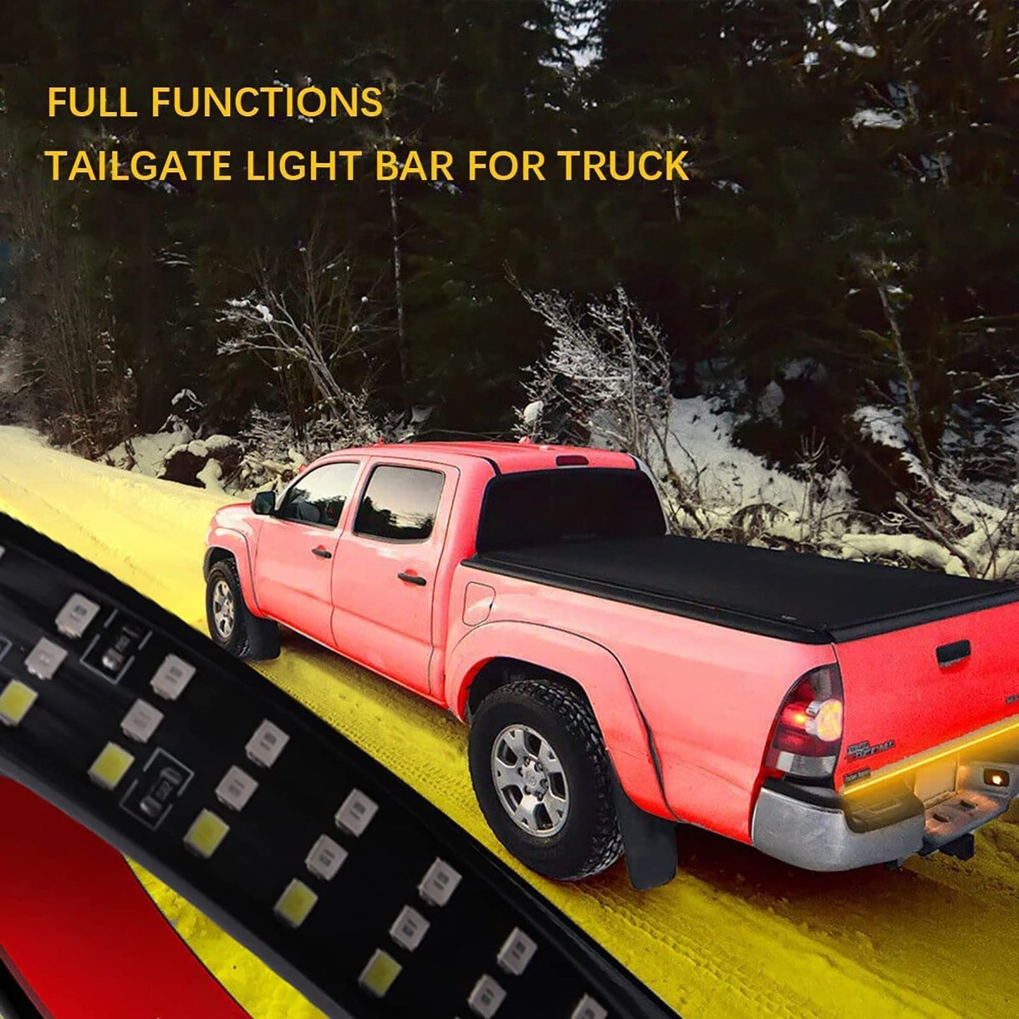 60 Inch LED Tailgate Light Bar with Reverse & Sequential Turn Signals for Truck
