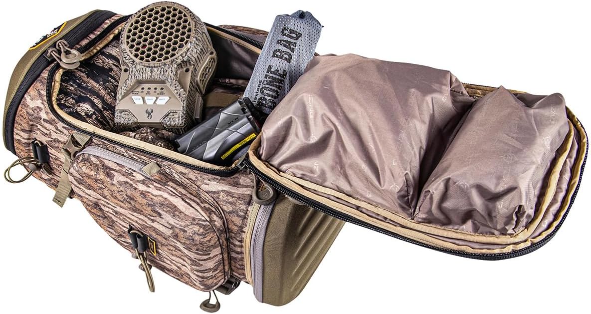 TENZING Hangtime Day Pack for Tree Stand Hunting, H2O Compatible EVA-Molded Durable Hunting Backpack with 7 Compartments & 15 Pockets, 1,600-cubic-inch Hunting Pack, Mossy Oak Bottomland