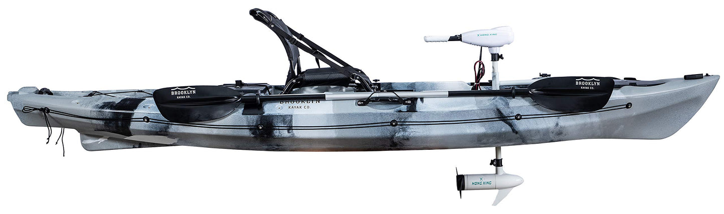 Brooklyn 12.0 Pro Pedal or Motorized Kayak 12' Sit On Top Fishing Kayak Choose Flipper Drive, Proppeller Drive or Trolling Motor
