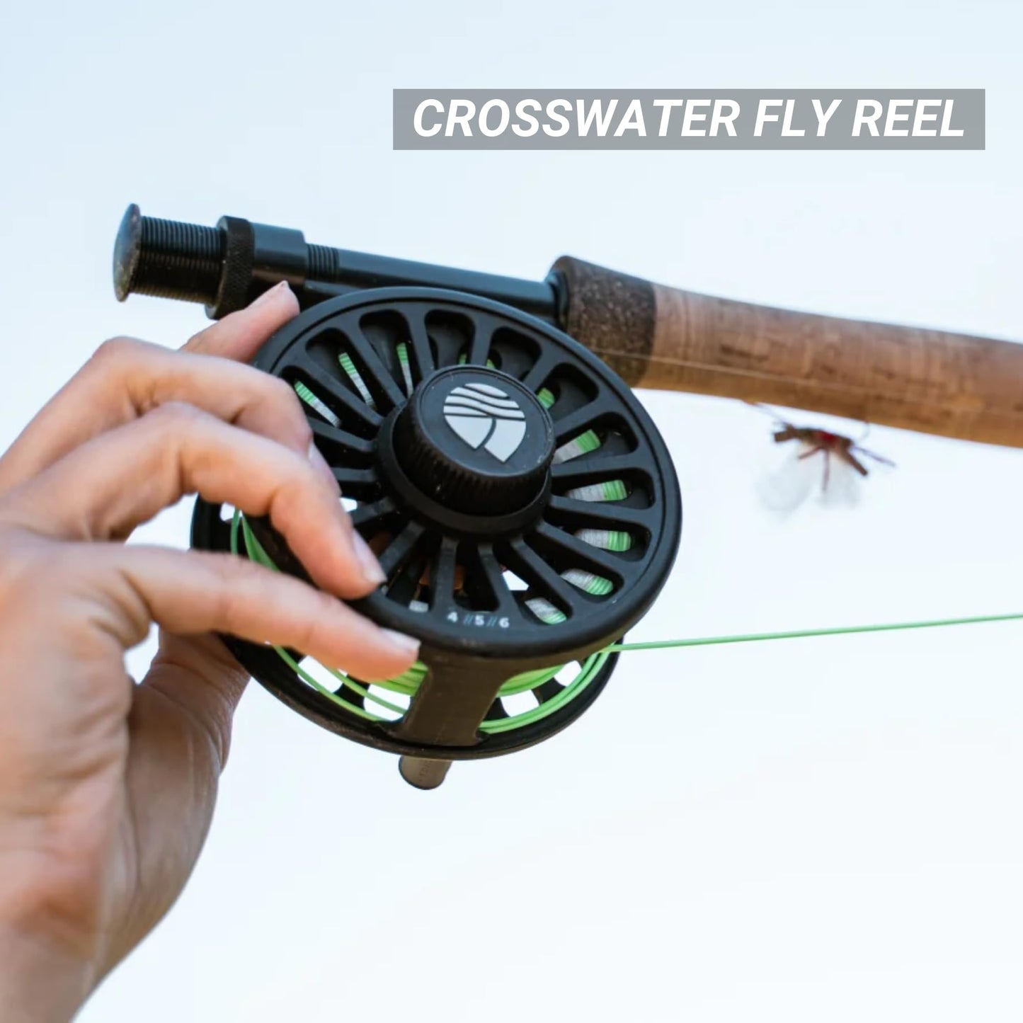 Redington Wrangler Fly Fishing Kit, Medium Fast Action Rod, Crosswater Reel, Fly Line, Leader, & Carrying Case