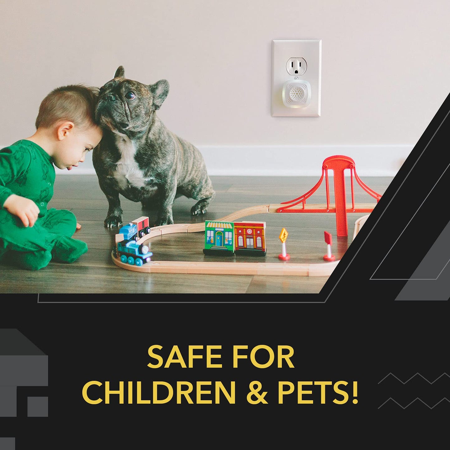 Indoor Electric Mouse Trap, Instant Eliminate Rodent Zapper with Pet Safe Trigger, Black, Small