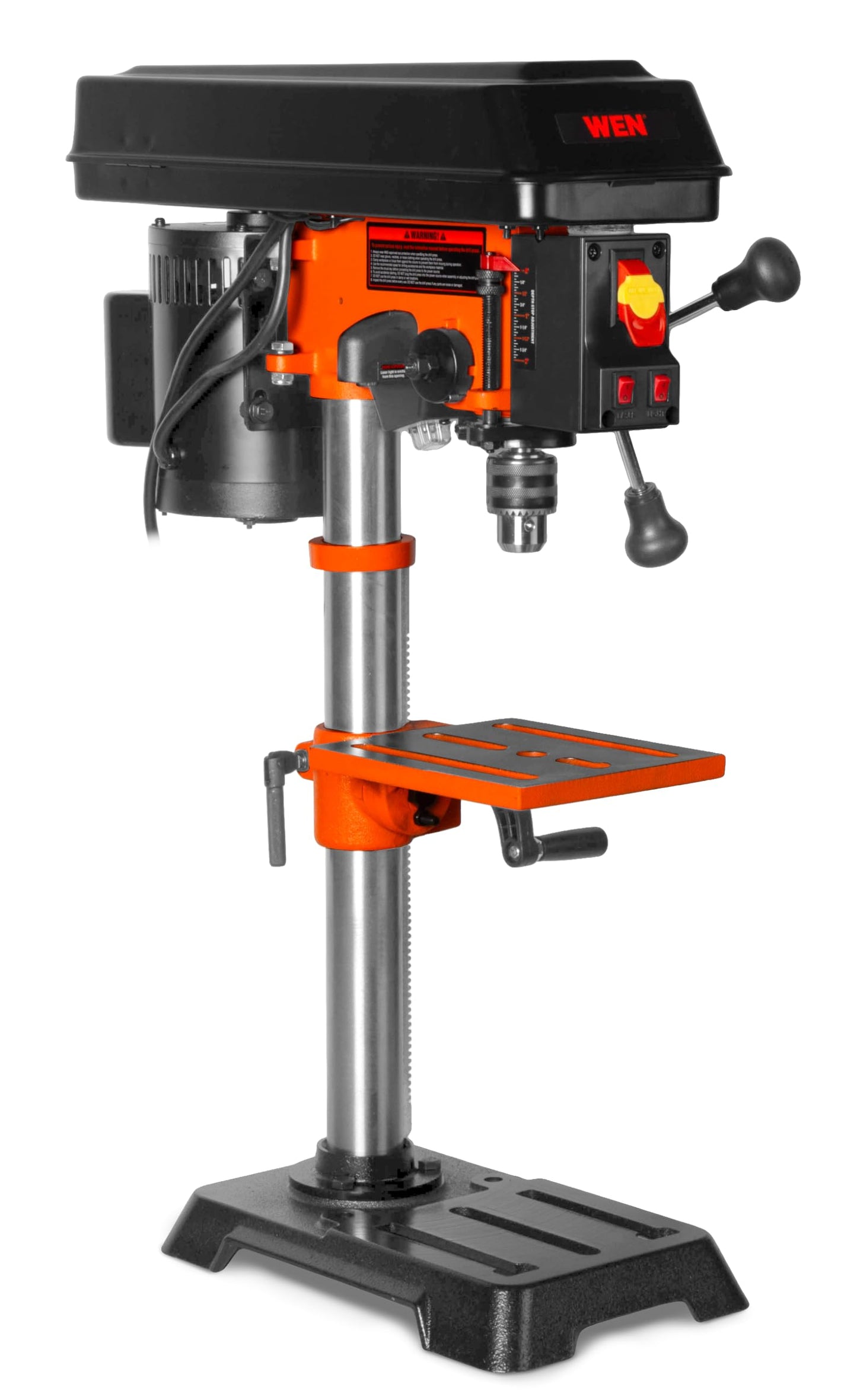 WEN 4208T 2.3-Amp 8-Inch 5-Speed Cast Iron Benchtop Drill Press,Black/Orange