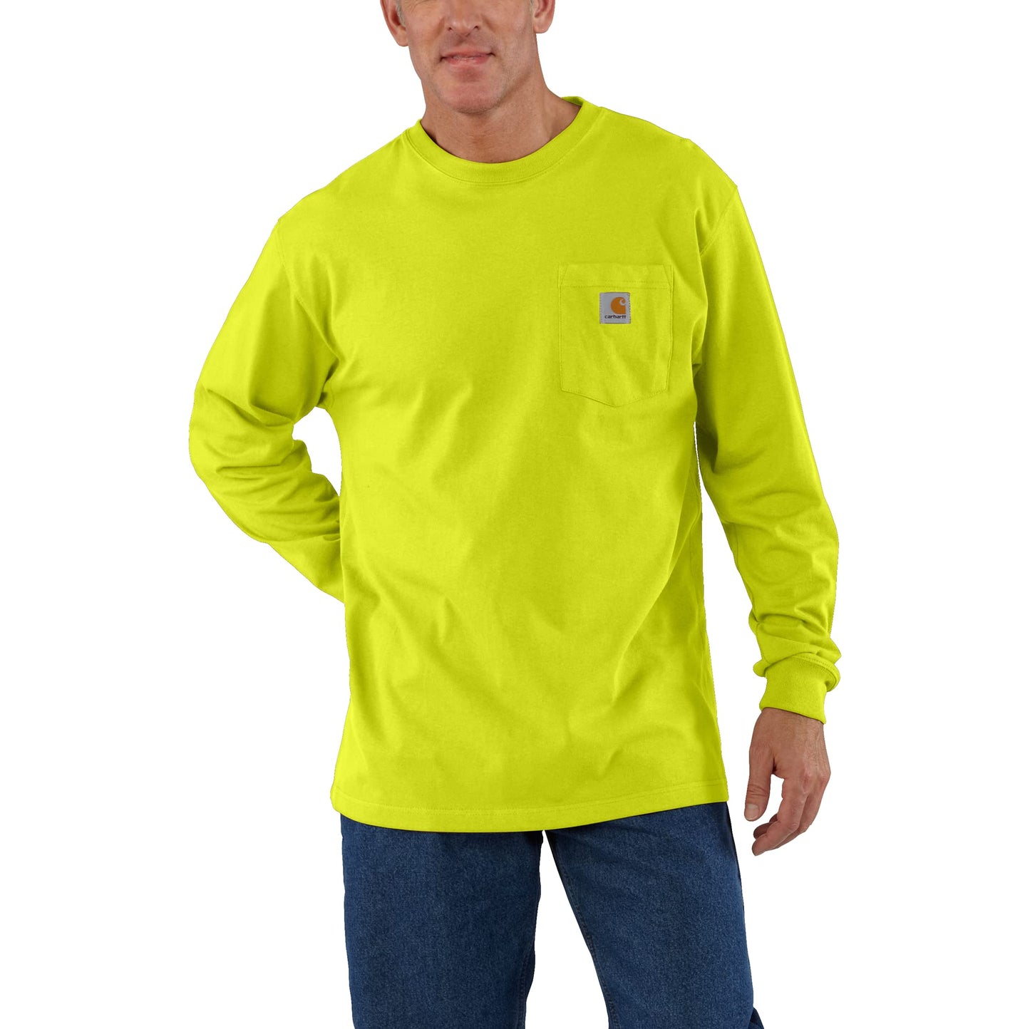 Carhartt Men's Loose Fit Heavyweight Long-Sleeve Pocket T-Shirt