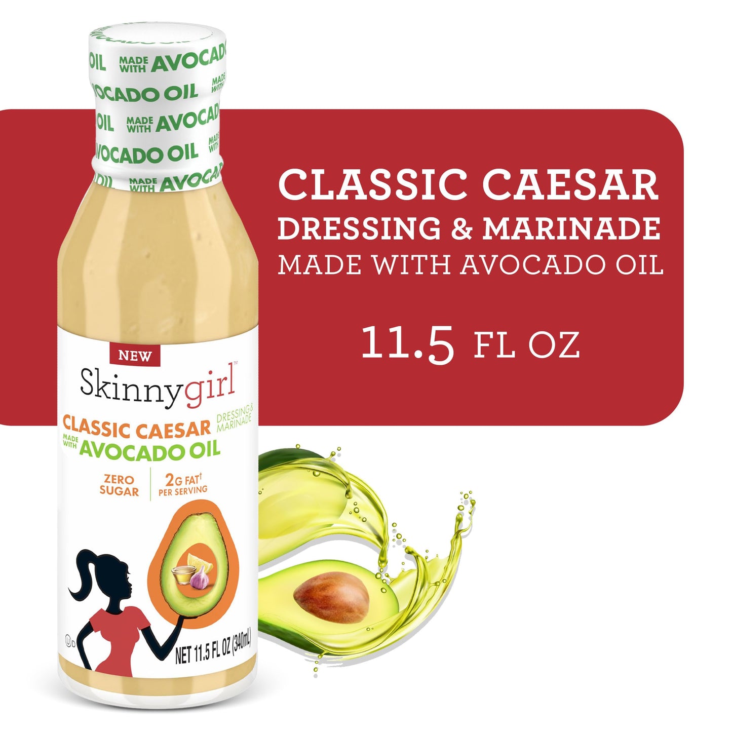 Skinnygirl Fat-Free Salad Dressing, Sugar-Free Buttermilk Ranch, 8 Ounce