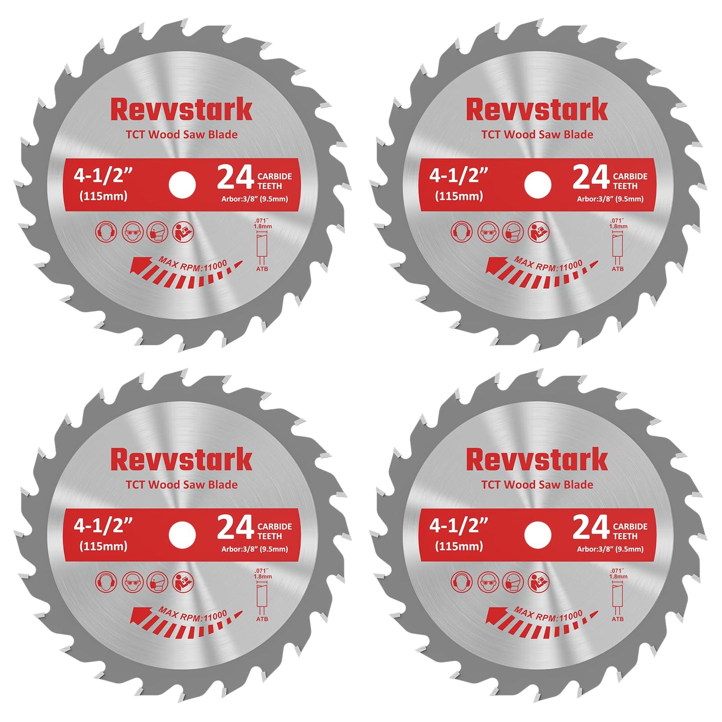 Circular Saw Blade 6-1/2" 24T&60T, Carbide Tipped Teeth, TCT Saw Blades for Cutting Various Wood, Plastic and Composite Materials, 5/8" Arbor, Fit Dewalt Craftsman Ryobi Milwaukee