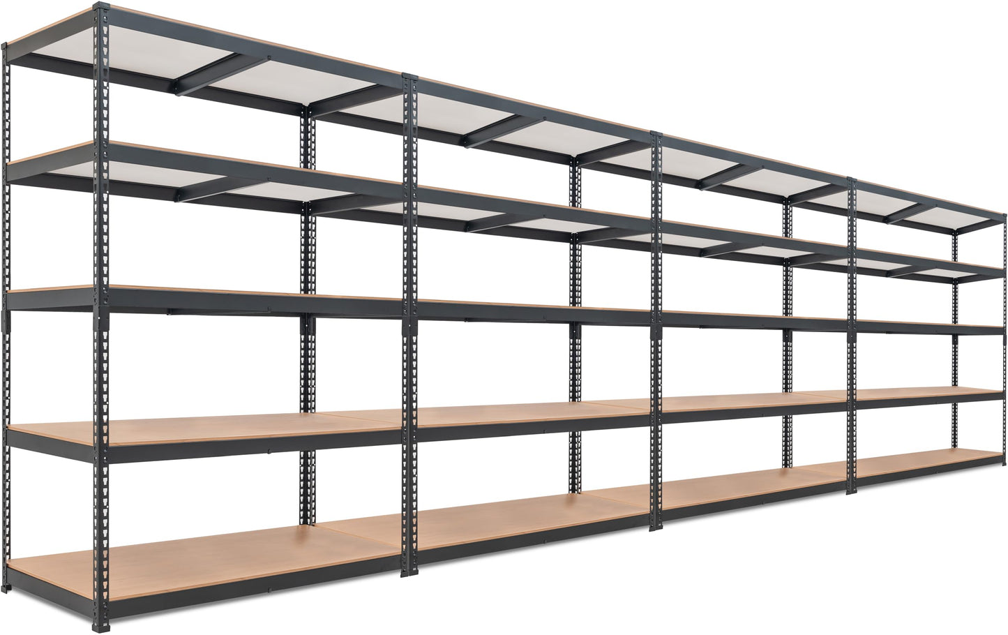 HOMEDANT 5 Tier Laminated Boltless Heavy Duty Garage Storage Adjustable Wide Size Metal Shelving Unit Utility Rack Shelves Organization Multipurpose Shelf Shed Warehouse 47.7"W x 24.1"D x 71.3"H 2Pack