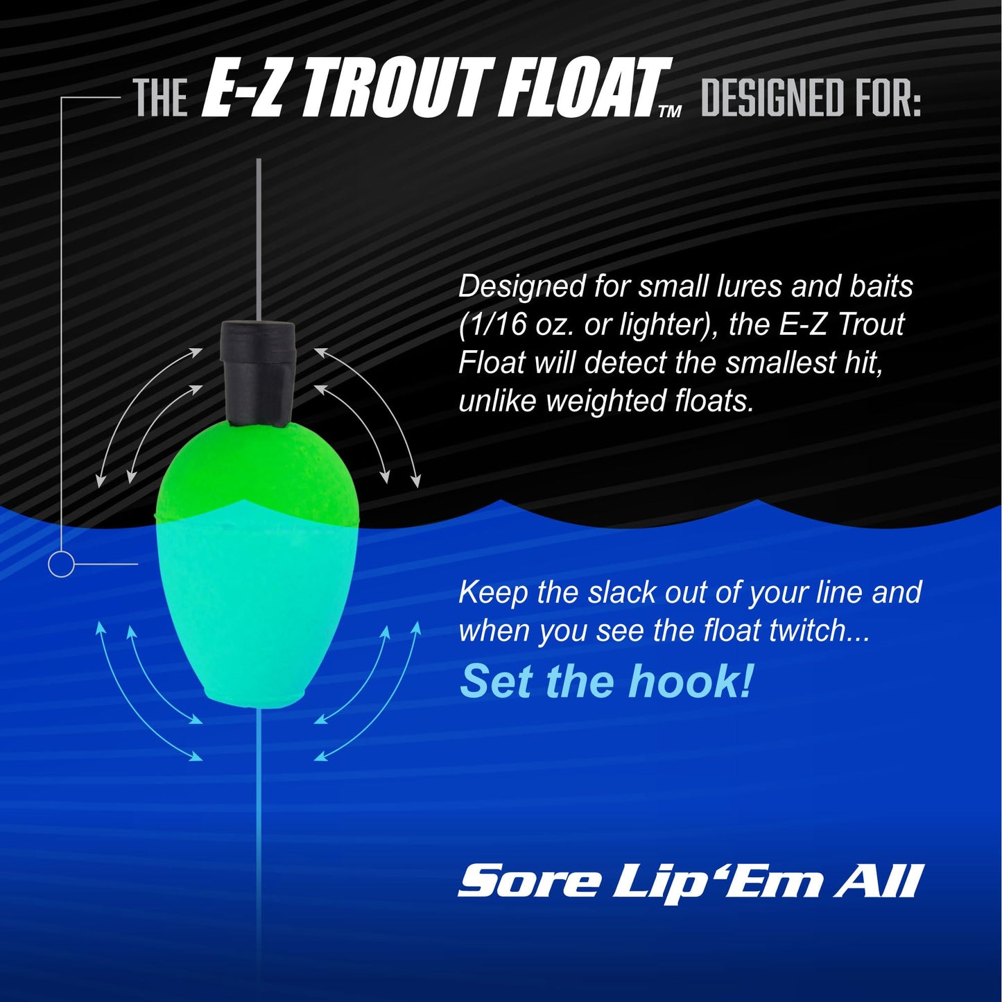 Trout Magnet E-Z Trout Floats - 36 Easy to Adjust Slotted Fishing Bobbers - Freshwater and Saltwater Teardrop Fishing Strike Indicators - Made in The USA by Leland's Lures - Ultra-Responsive Floats