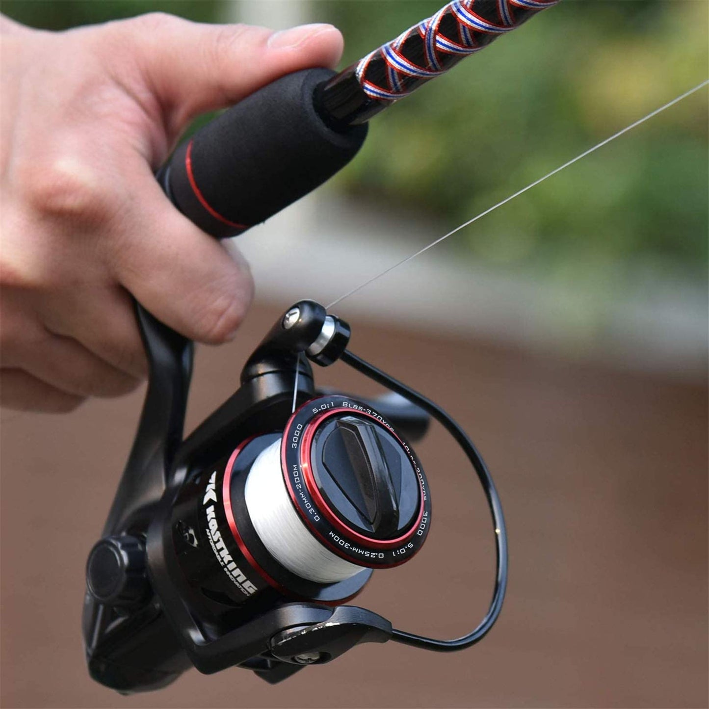 KastKing Brutus Spinning Reel, Freshwater Spinning Fishing Reels, Graphite Frame, CNC Aluminum Spool, 5.2:1 Gear Ratio, 4+1 Ball Bearings