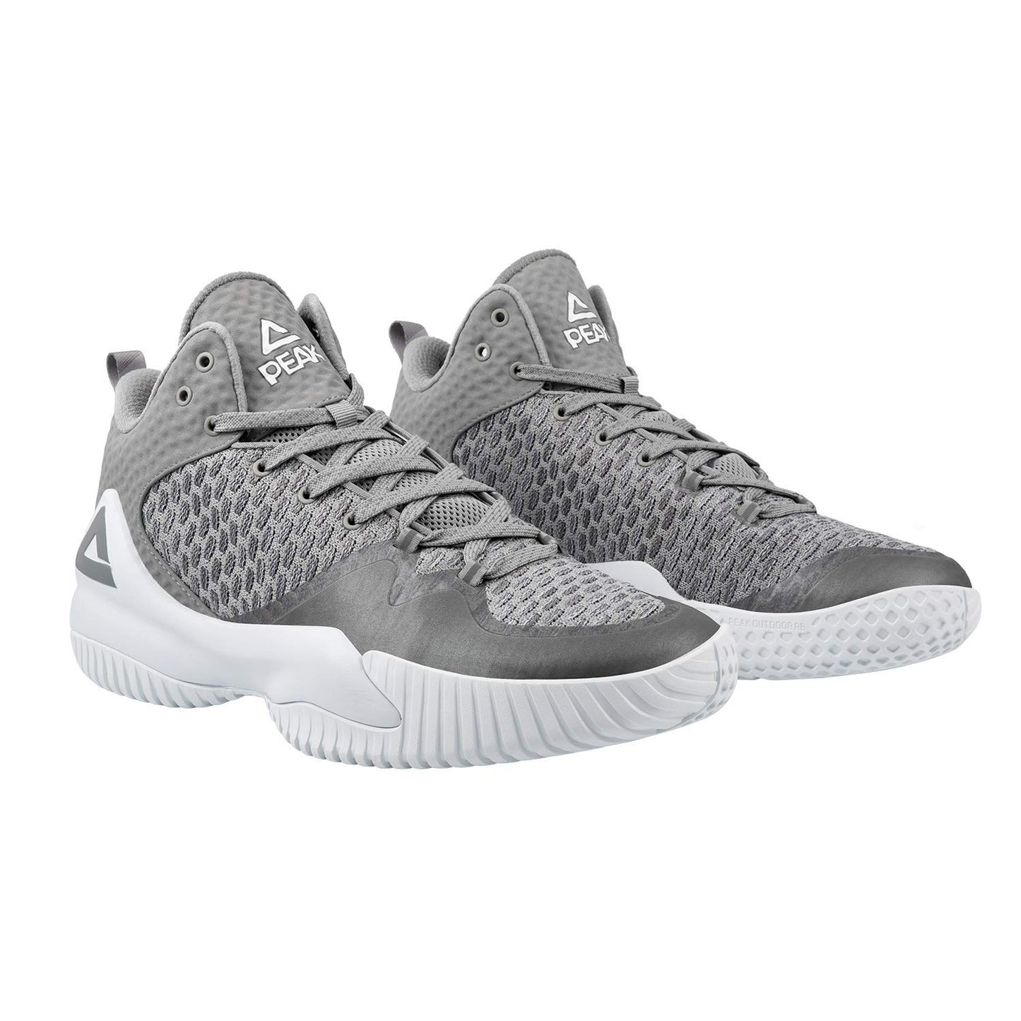 PEAK High Top Mens Basketball Shoes Streetball Master Breathable Non Slip Outdoor Sneakers Cushioning Workout Shoes for Fitness