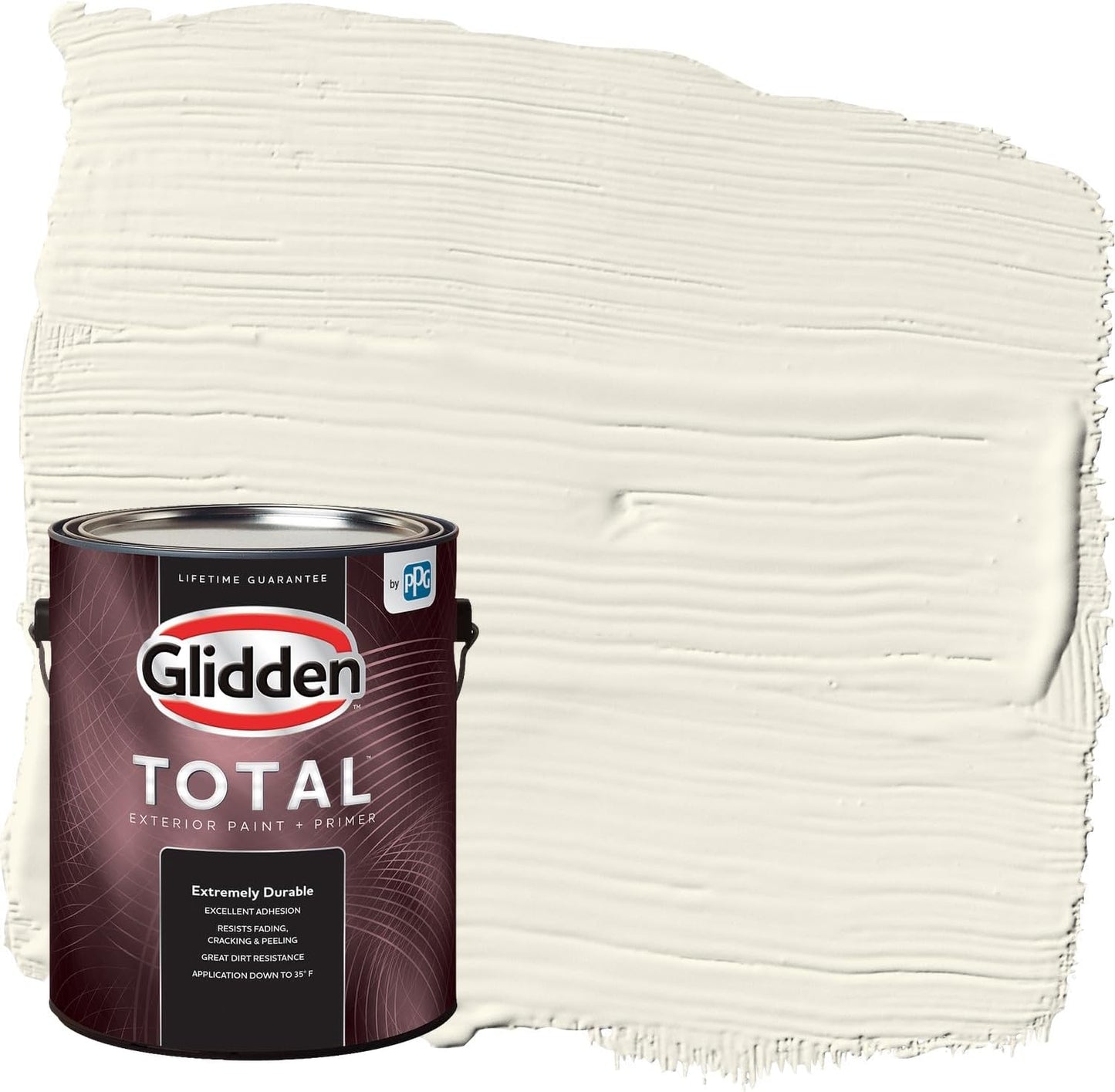 Glidden Exterior Paint + Primer: Beige/Pony Tail, One Coat, Semi-Gloss, 1-Gallon