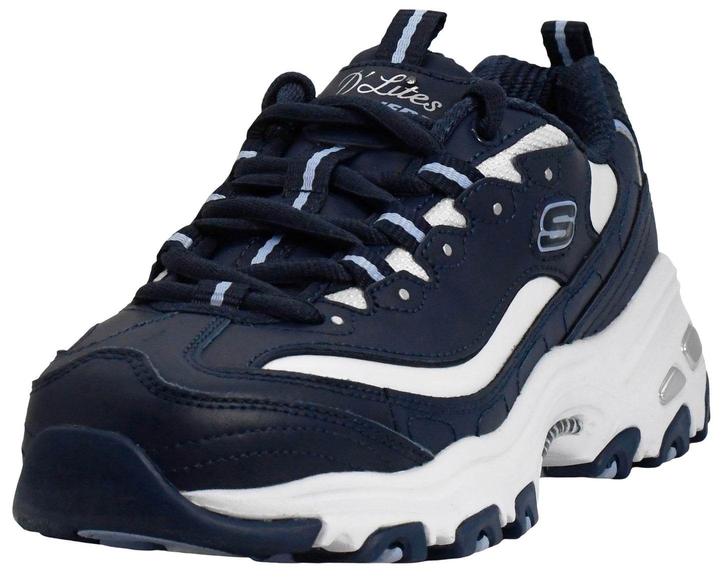 Skechers Women's D'Lites Fresh Start Memory Foam Lace-up Sneaker Fashion