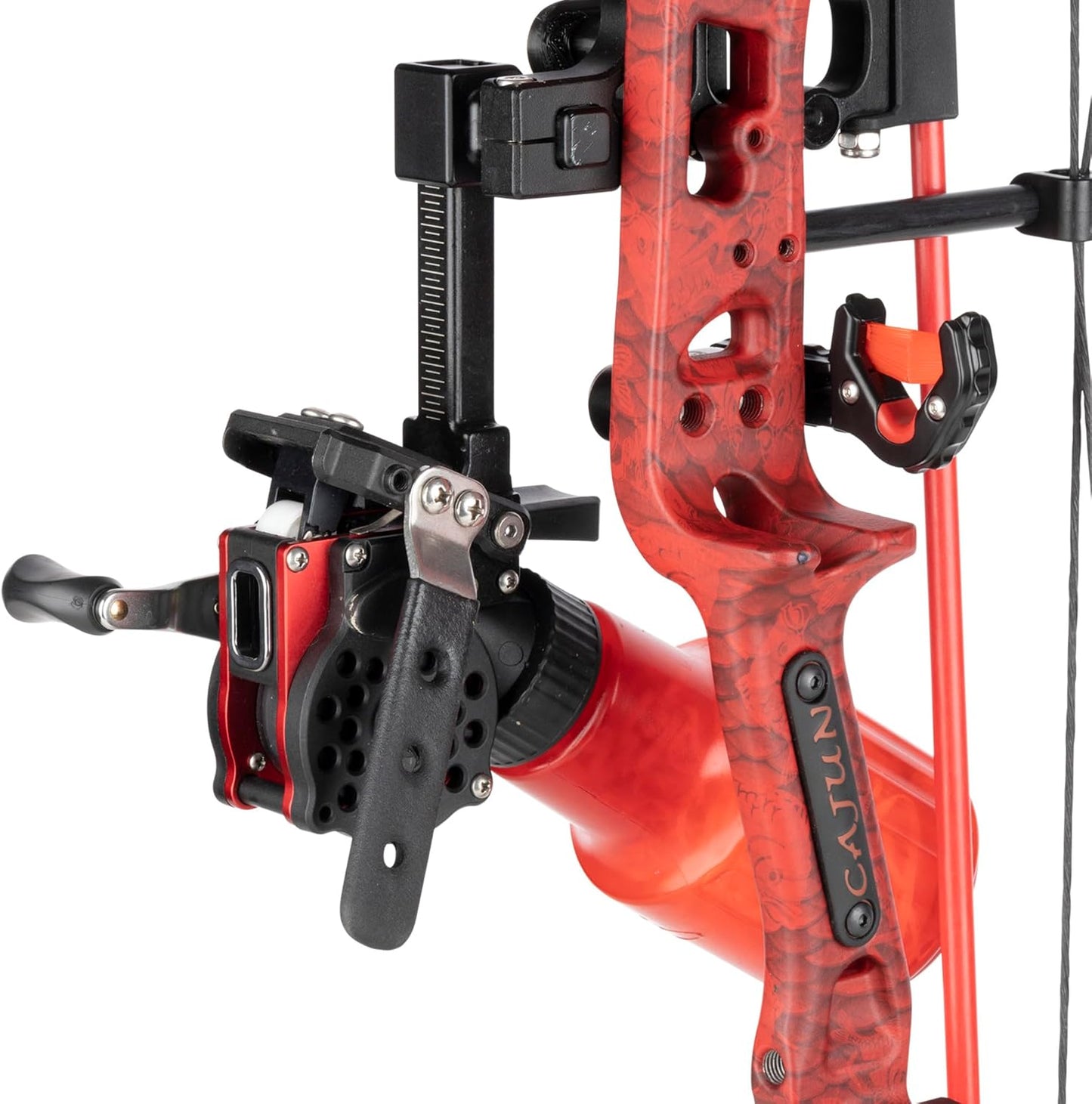 Cajun Bowfishing Sucker Punch Pro Bowfishing Bow, Left Hand, Red