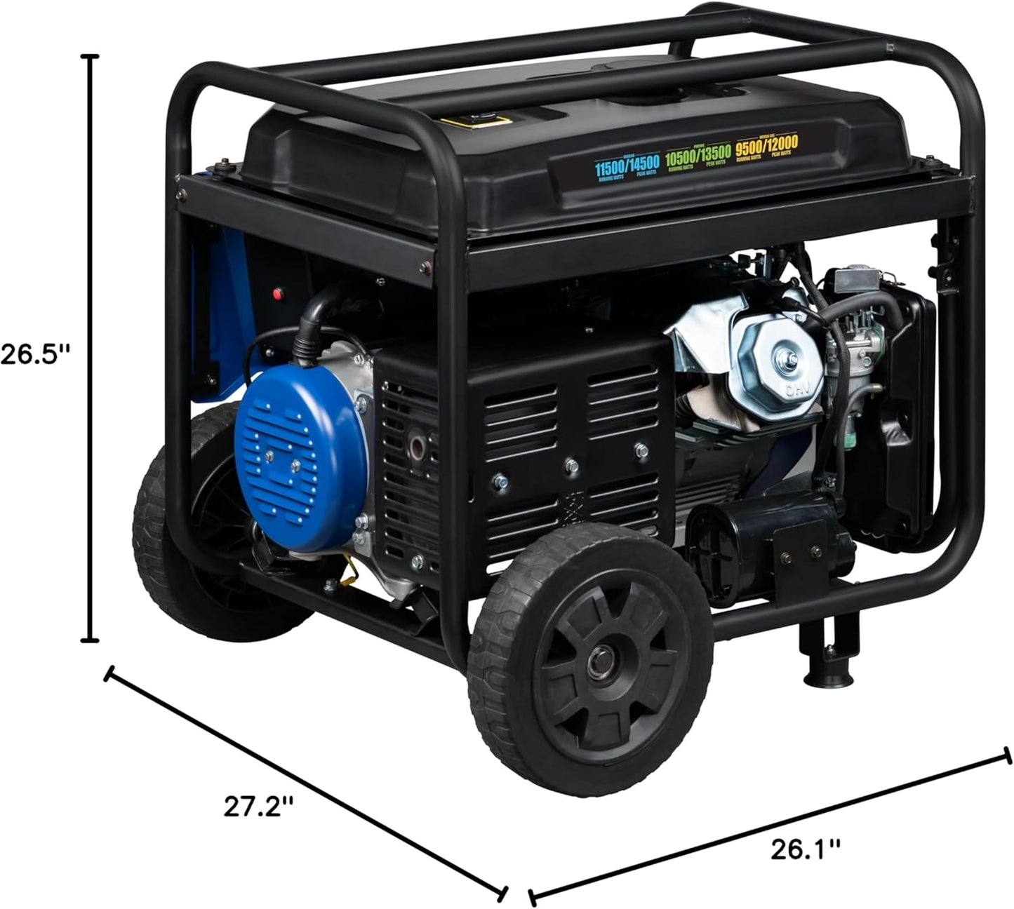 Westinghouse 14500 Peak Watt Tri-Fuel Home Backup Portable Generator, Remote Electric Start, Transfer Switch Ready, Gas, Propane, and Natural Gas Powered