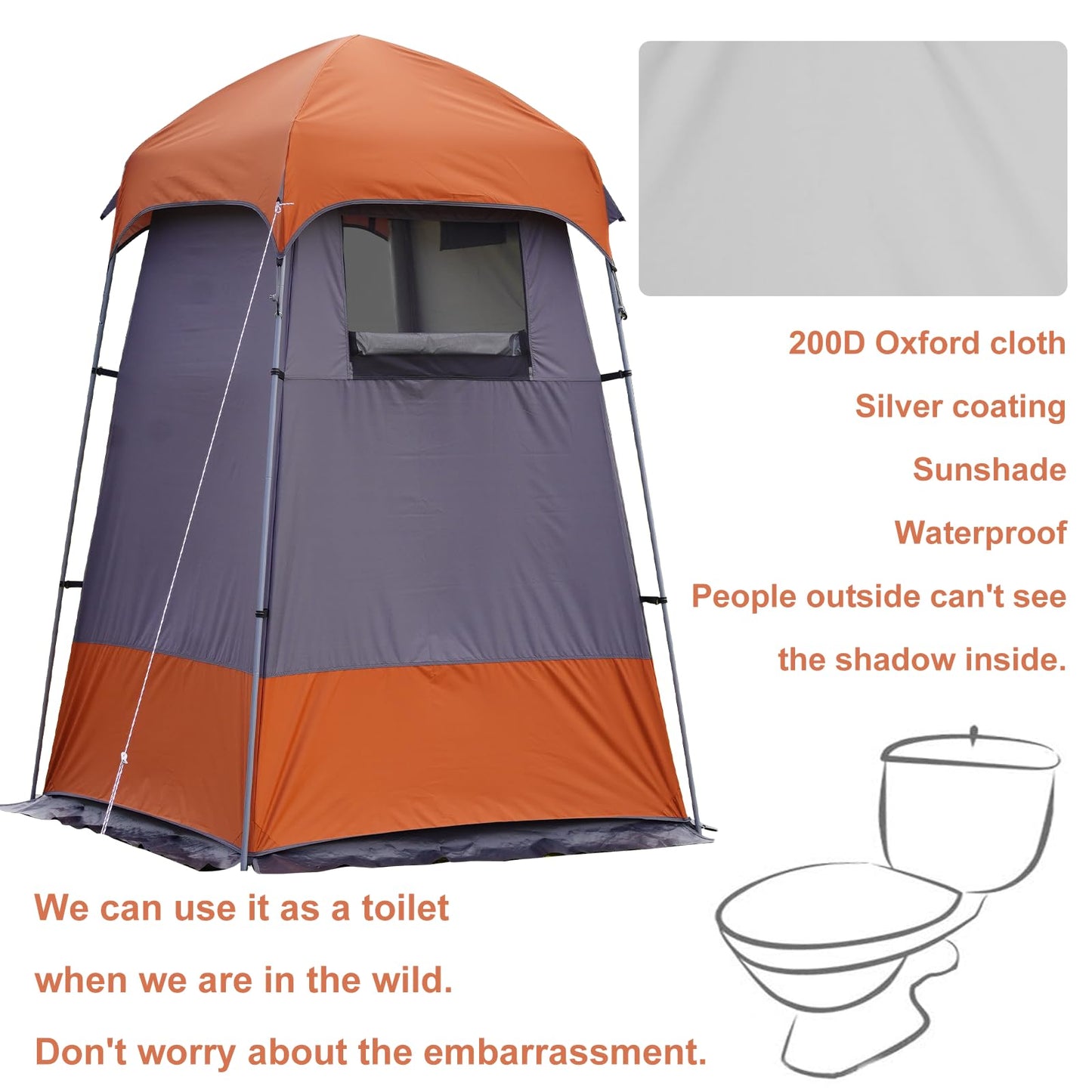 Outdoor Shower Tent Changing Room Privacy Portable Camping Shelters