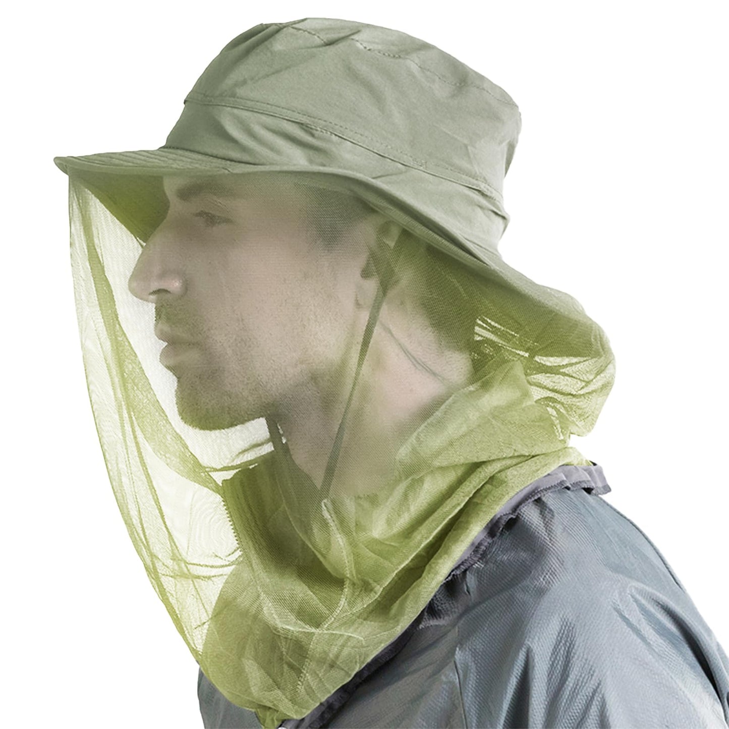 Peicees Head Net Hat for Men Women Adventure Fishing Hat Safari Hat for Hunting Camping Hiking