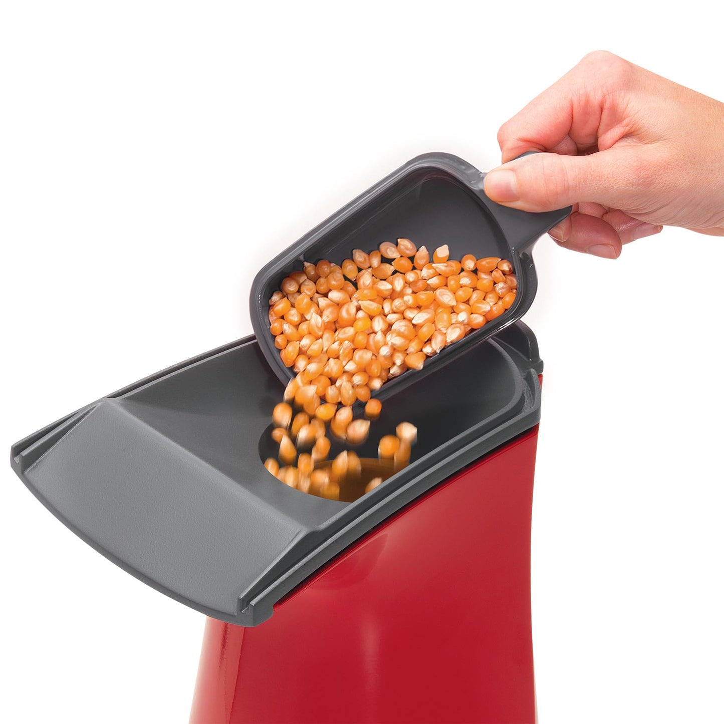 Presto 04820 Poplite Hot Air Popcorn Popper - Built-In Measuring Cup + Melts Butter, Easy to Clean, Built-In Cord Wrap, 18 Cups, Yellow