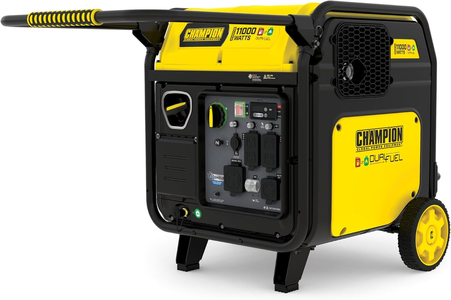 Champion Power Equipment 11,000-Watt Electric Start Dual Fuel Home Backup Portable Inverter Generator with Quiet Technology and CO Shield