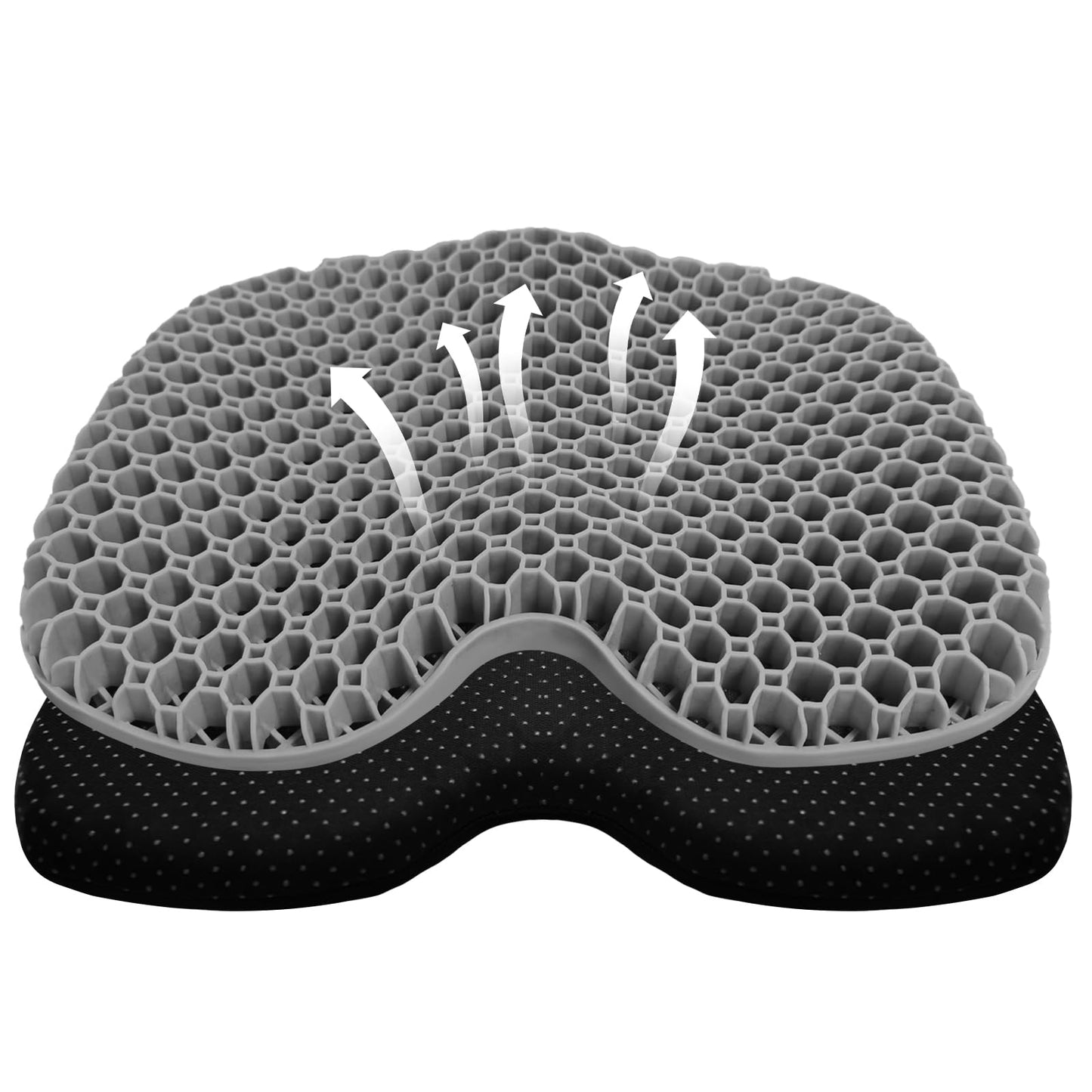 Kayak Seat Cushion, Thicken Anti Slip Waterproof Gel Kayak Seat, Portable Canoe Rowing Rubber Dinghy Pad for Stadium Sit in Kayak Inflatable Fishing Kayak Canoe Kayak Accessories
