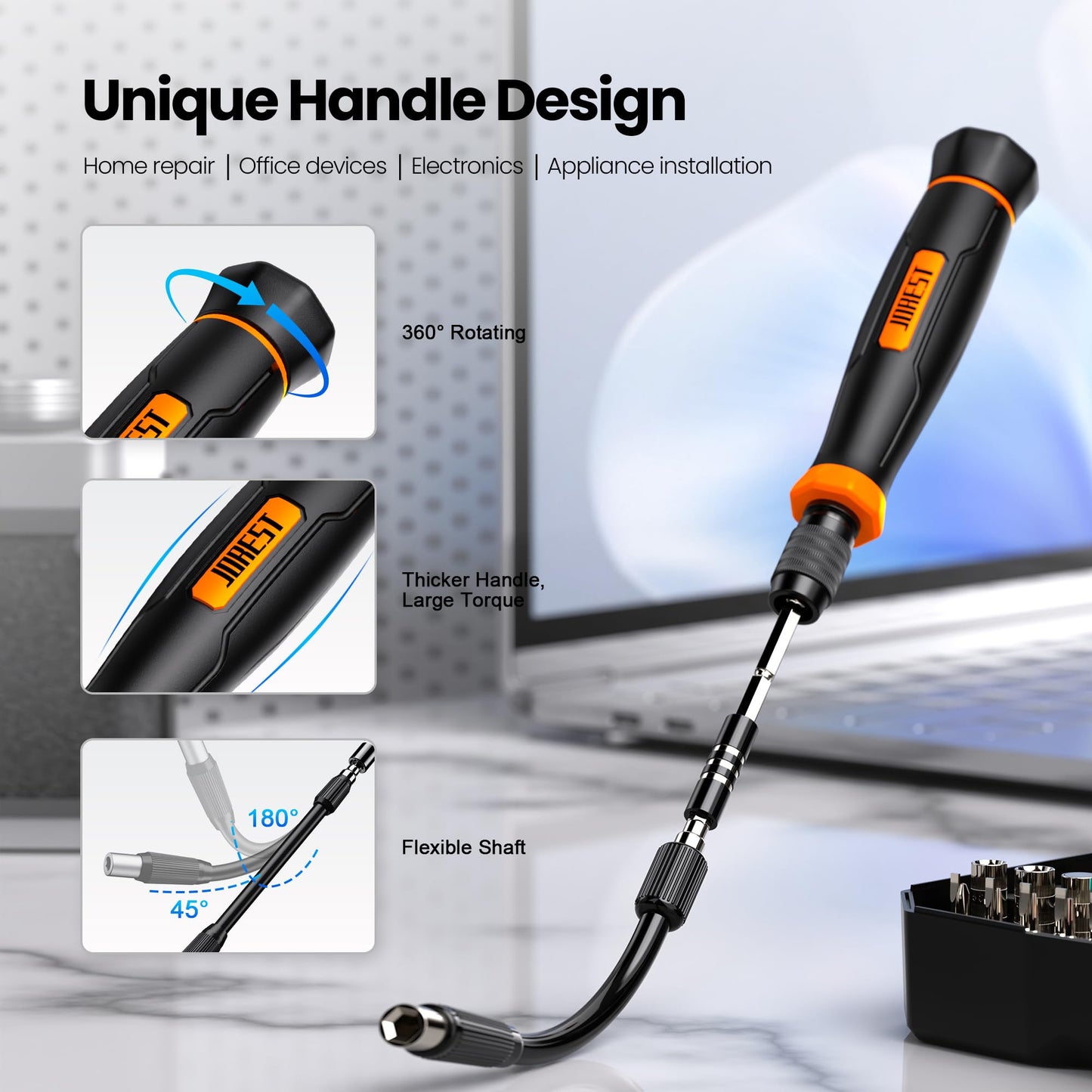 JOREST 152 in 1 Precision Screwdriver Set, Tool Gifts for Men, Magnetic Tool Kit with Torx Triwing Bits, Repair for Electronics,Macbook, Laptop, PC, RC, PS5, iphone,Jewelers, XBOX, Glasses
