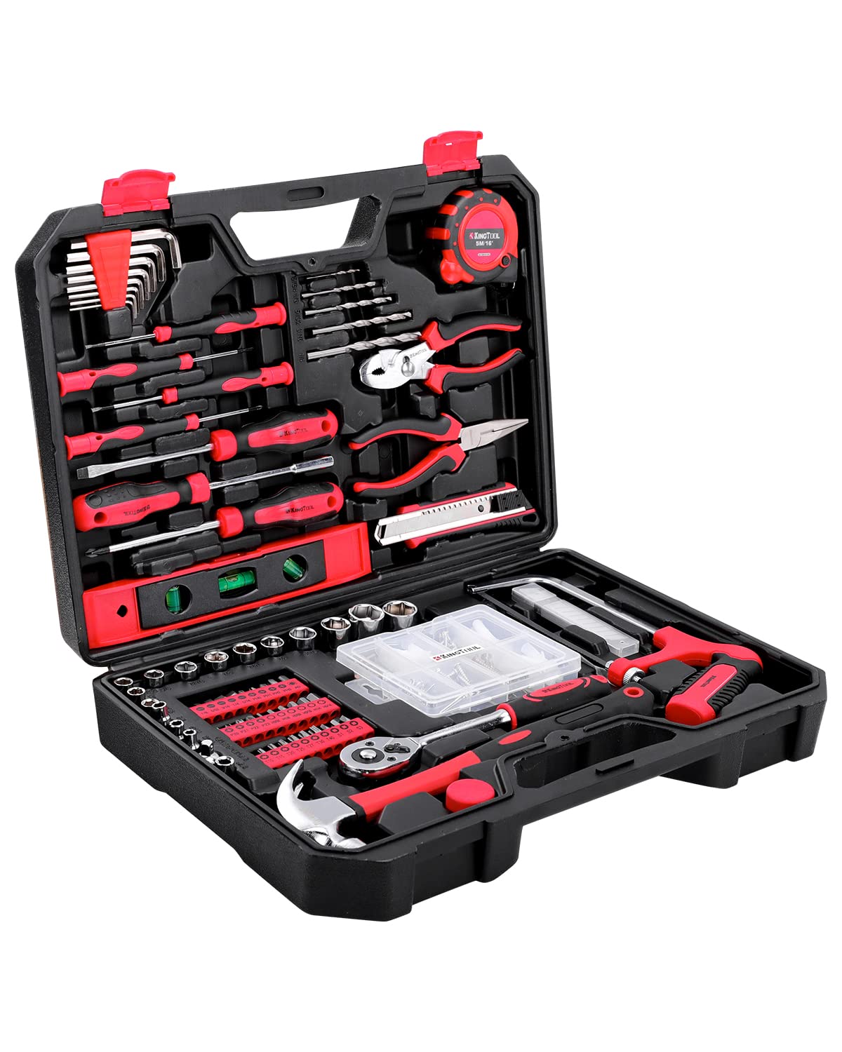 KingTool 325 Piece Home Repair Tool Kit, General Home/Auto Repair Tool Set, Toolbox Storage Case with Drawer, General Household Tool Kit - Perfect for Homeowner, Diyer, Handyman