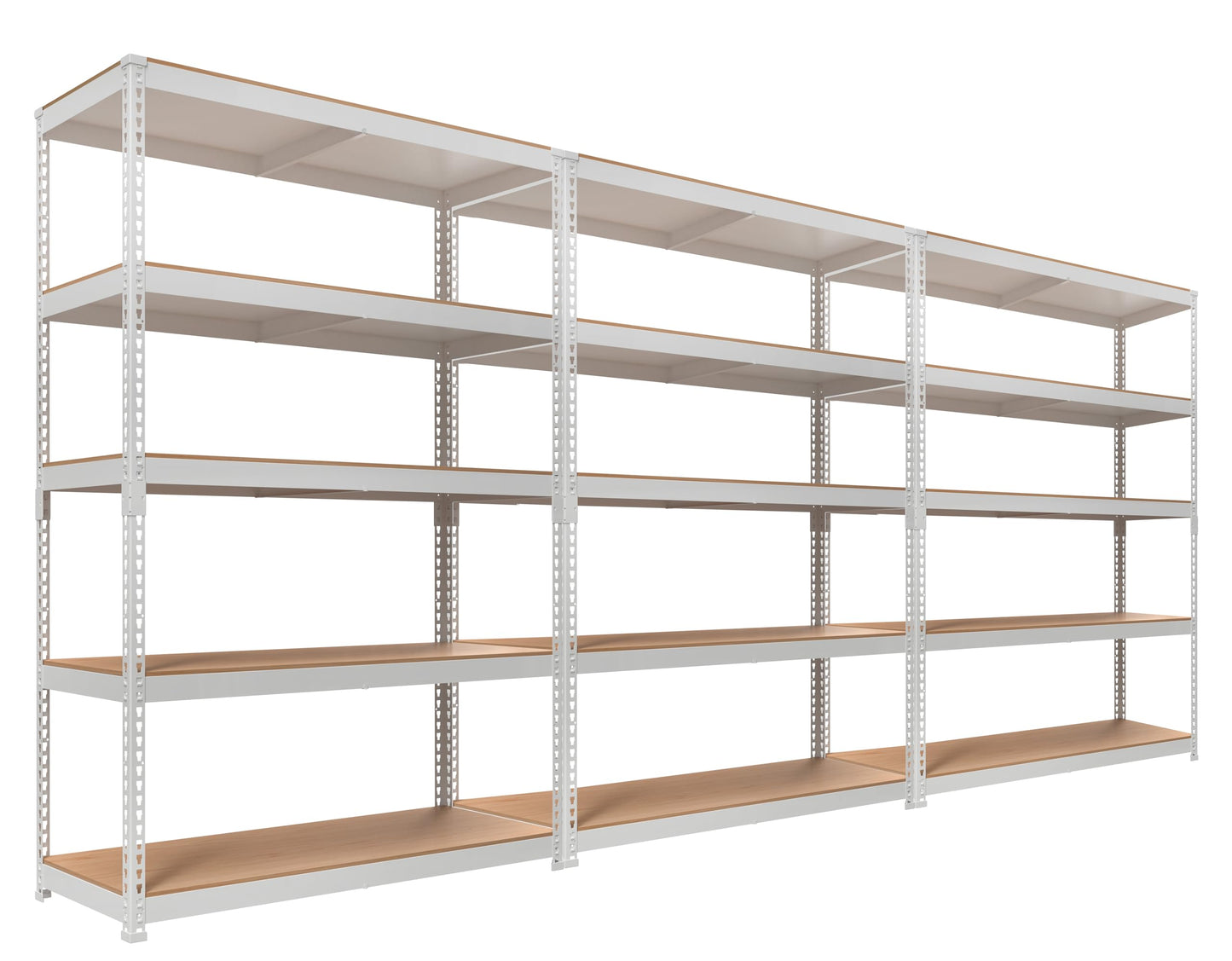 HOMEDANT 5 Tier Laminated Boltless Heavy Duty Garage Storage Adjustable Wide Size Metal Shelving Unit Utility Rack Shelves Organization Multipurpose Shelf Shed Warehouse 47.7"W x 24.1"D x 71.3"H 2Pack