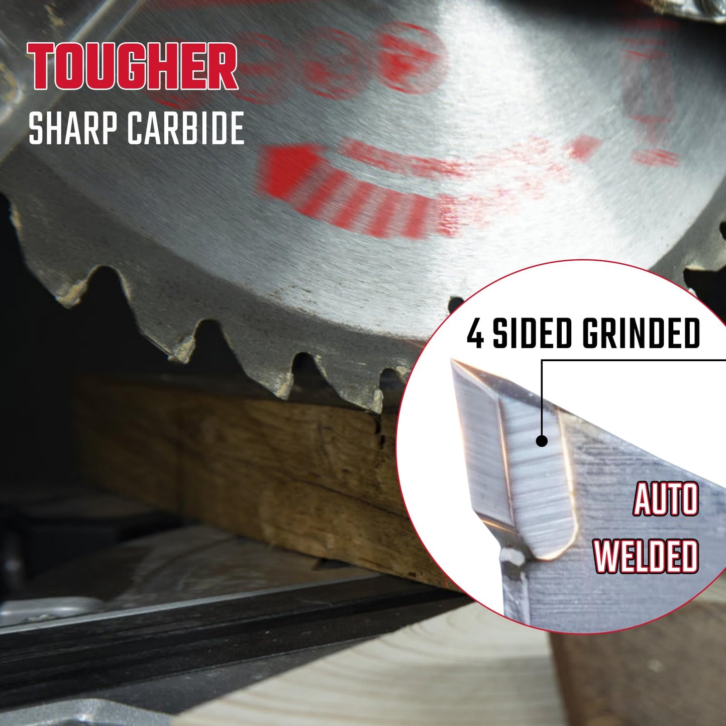 Circular Saw Blade 6-1/2" 24T&60T, Carbide Tipped Teeth, TCT Saw Blades for Cutting Various Wood, Plastic and Composite Materials, 5/8" Arbor, Fit Dewalt Craftsman Ryobi Milwaukee