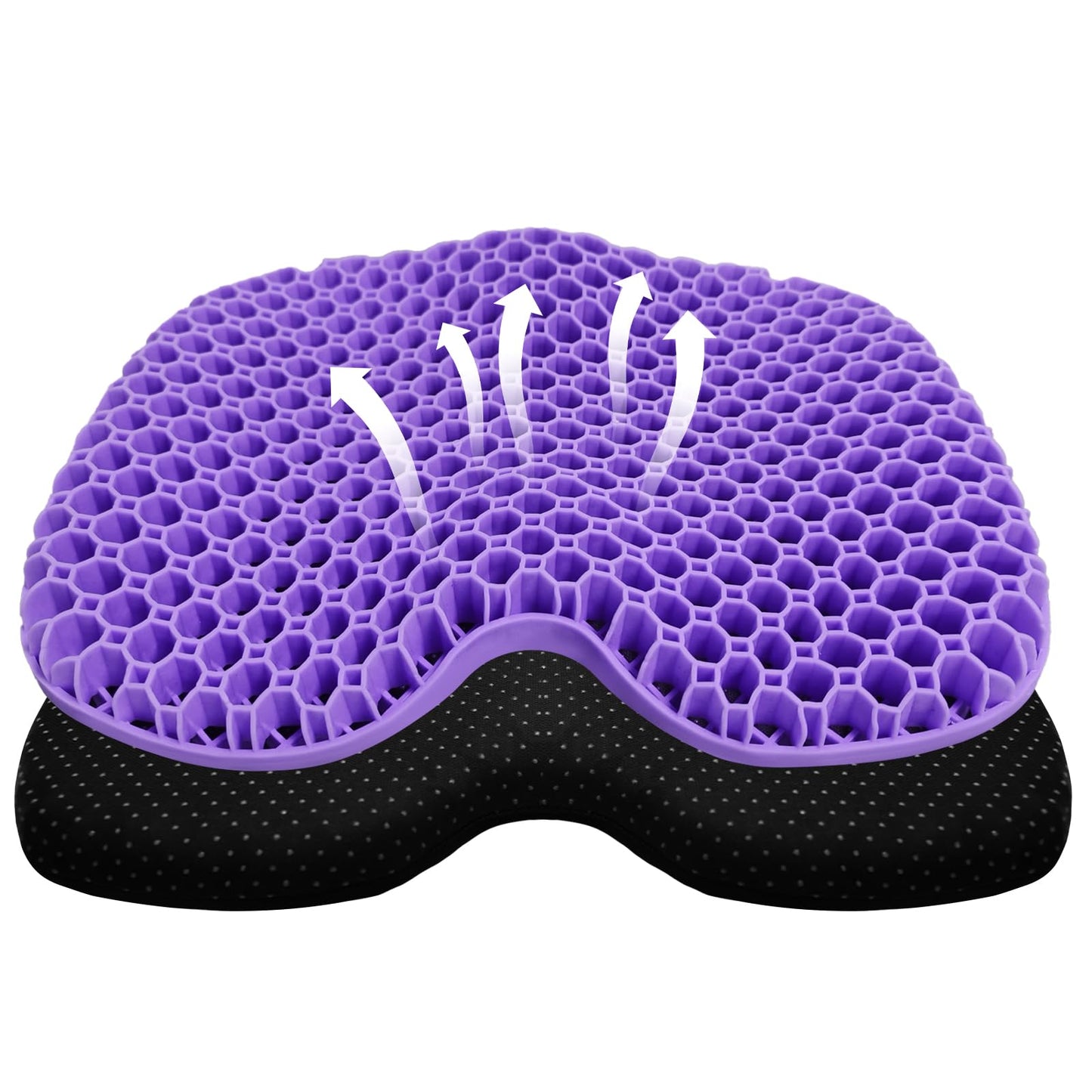 Kayak Seat Cushion, Thicken Anti Slip Waterproof Gel Kayak Seat, Portable Canoe Rowing Rubber Dinghy Pad for Stadium Sit in Kayak Inflatable Fishing Kayak Canoe Kayak Accessories