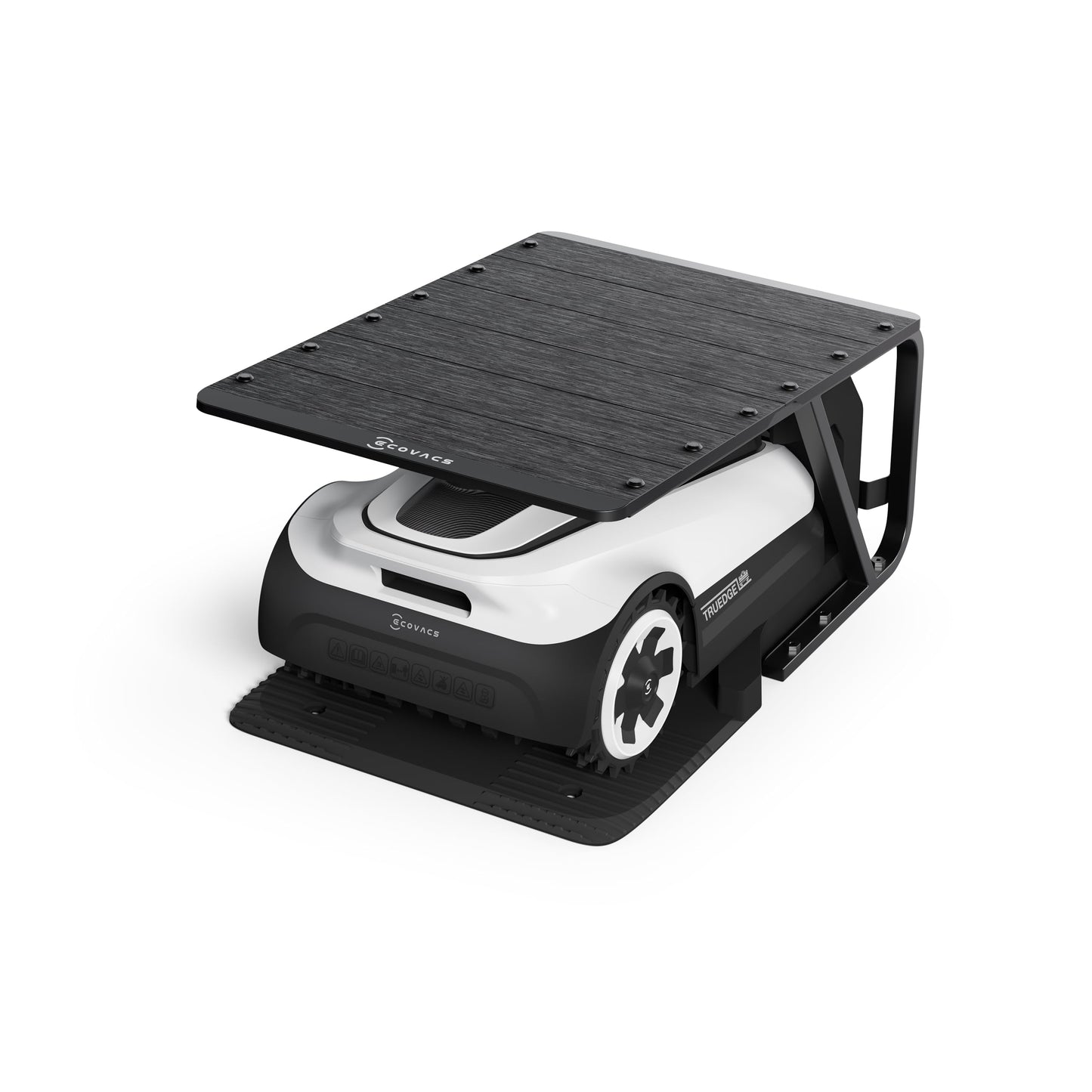 ECOVACS Goat A2500 RTK Robot Lawn Mower, Lidar-Enhanced RTK+Vision Navigation, Auto-Mapping, Dual Blades, Edge Precision Mowing, Perimeter Wire-Free, Suitable for 5/8 Acres Lawn, 50% Slope Capability