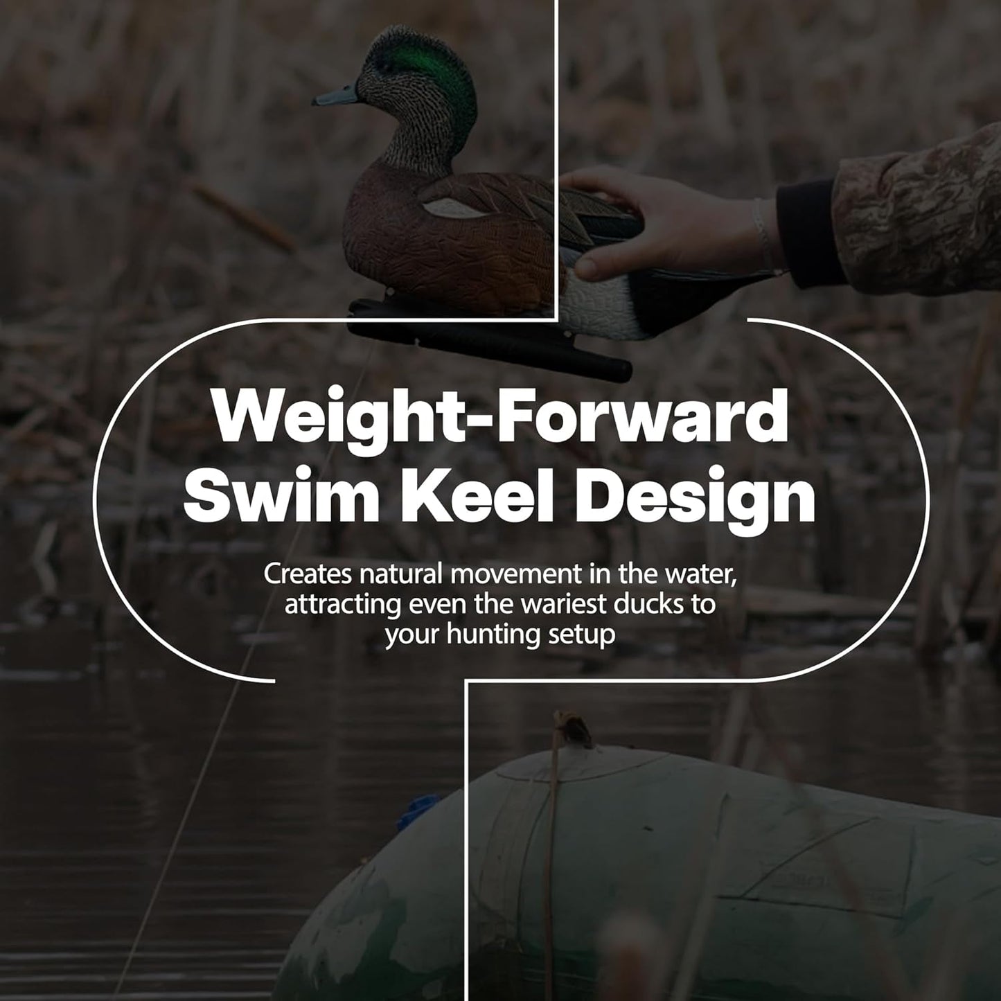 Avian X Topflight Wigeons Decoys with Topflight Pintails and Gadwall Decoys, Realistic Floating Decoys, 6 Pack Each, Multicolor
