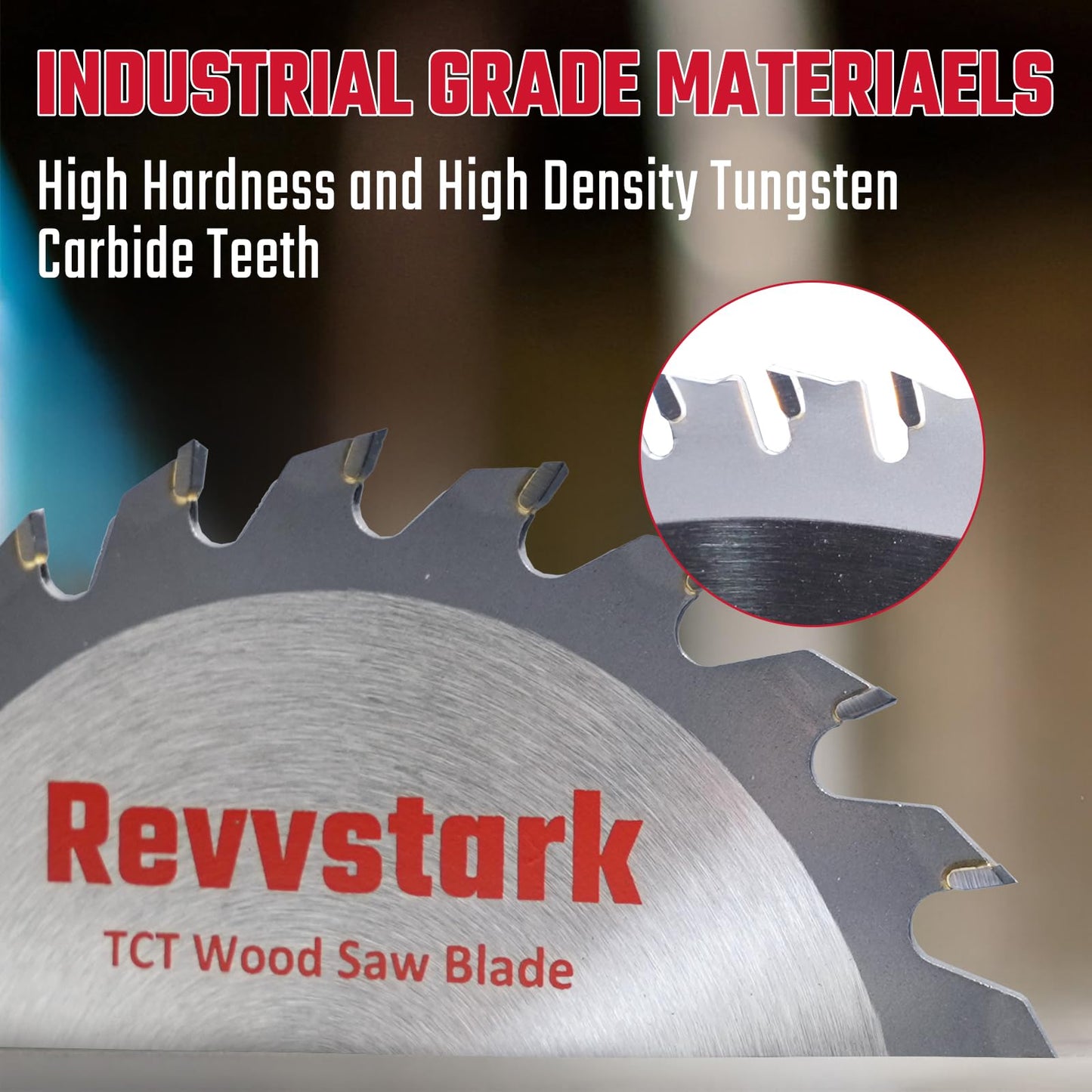 Circular Saw Blade 6-1/2" 24T&60T, Carbide Tipped Teeth, TCT Saw Blades for Cutting Various Wood, Plastic and Composite Materials, 5/8" Arbor, Fit Dewalt Craftsman Ryobi Milwaukee