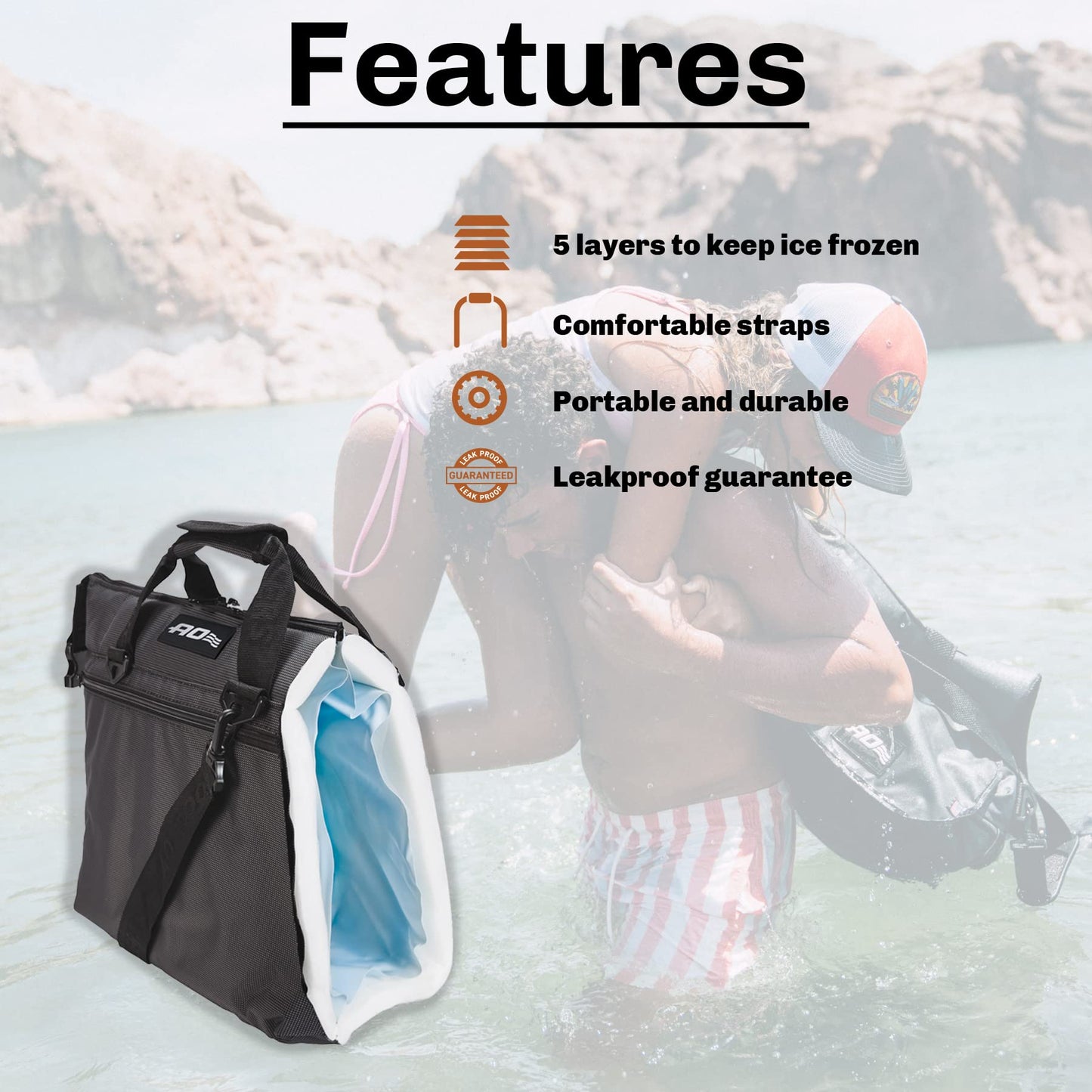 AO Coolers Original Soft Cooler with High-Density Insulation