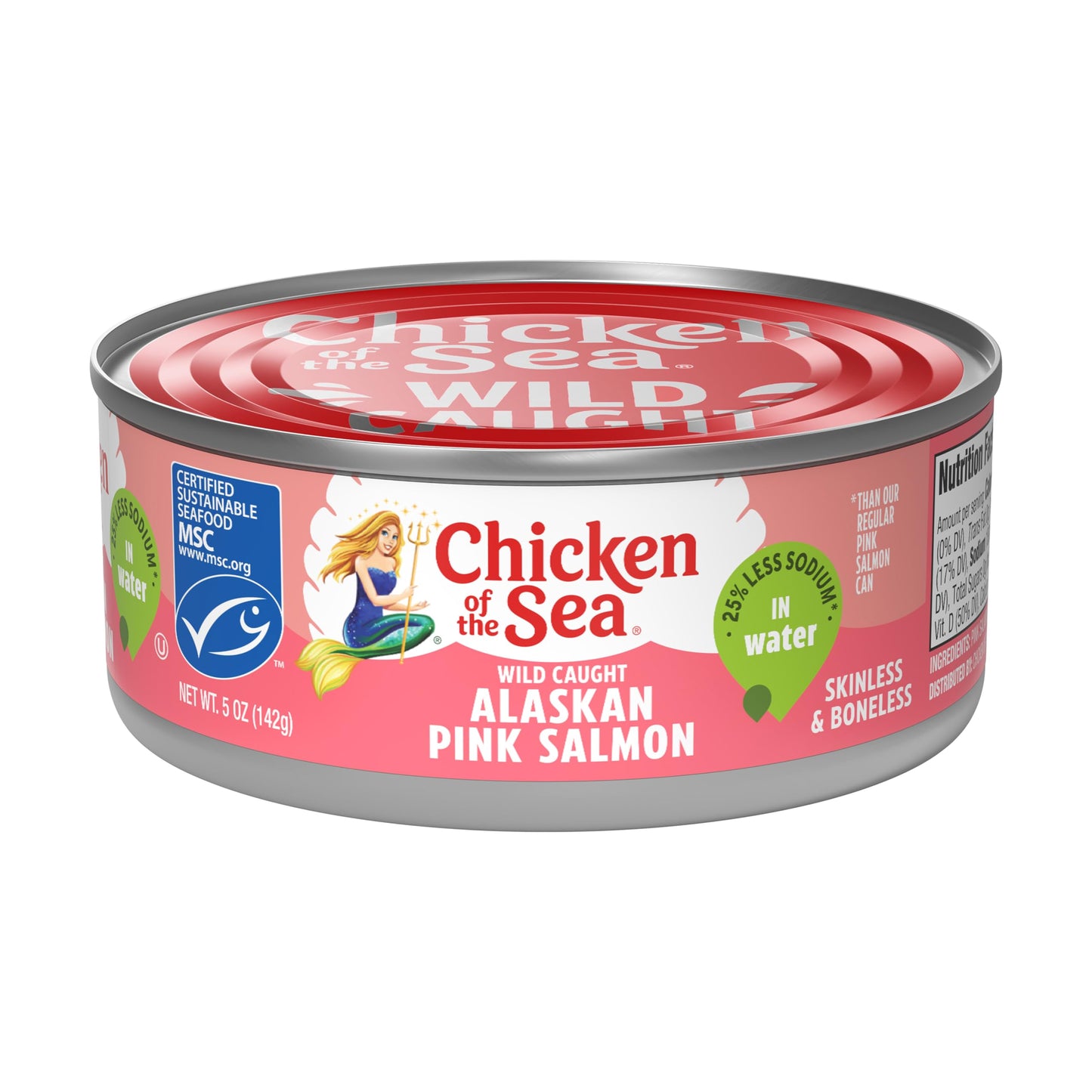 Chicken of the Sea Alaskan Pink Salmon, 14.75 Ounce Cans (Pack of 12), Wild Caught Canned Salmon, Traditional Style
