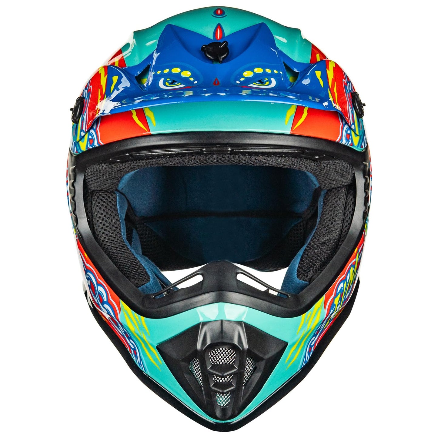 ILM Adult Dirt Bike Helmets Motocross ATV Dirtbike BMX MX Offroad Full Face Motorcycle Helmet, DOT Approved Model 128S (Matte Black, Adult-Medium)