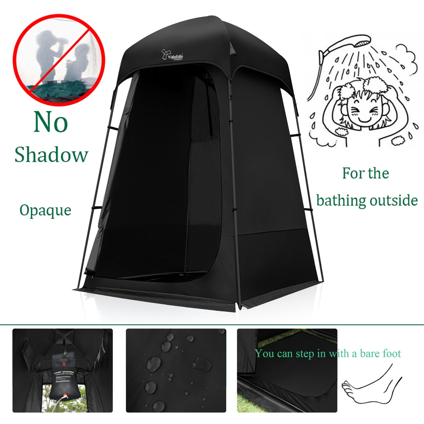 Outdoor Shower Tent Changing Room Privacy Portable Camping Shelters