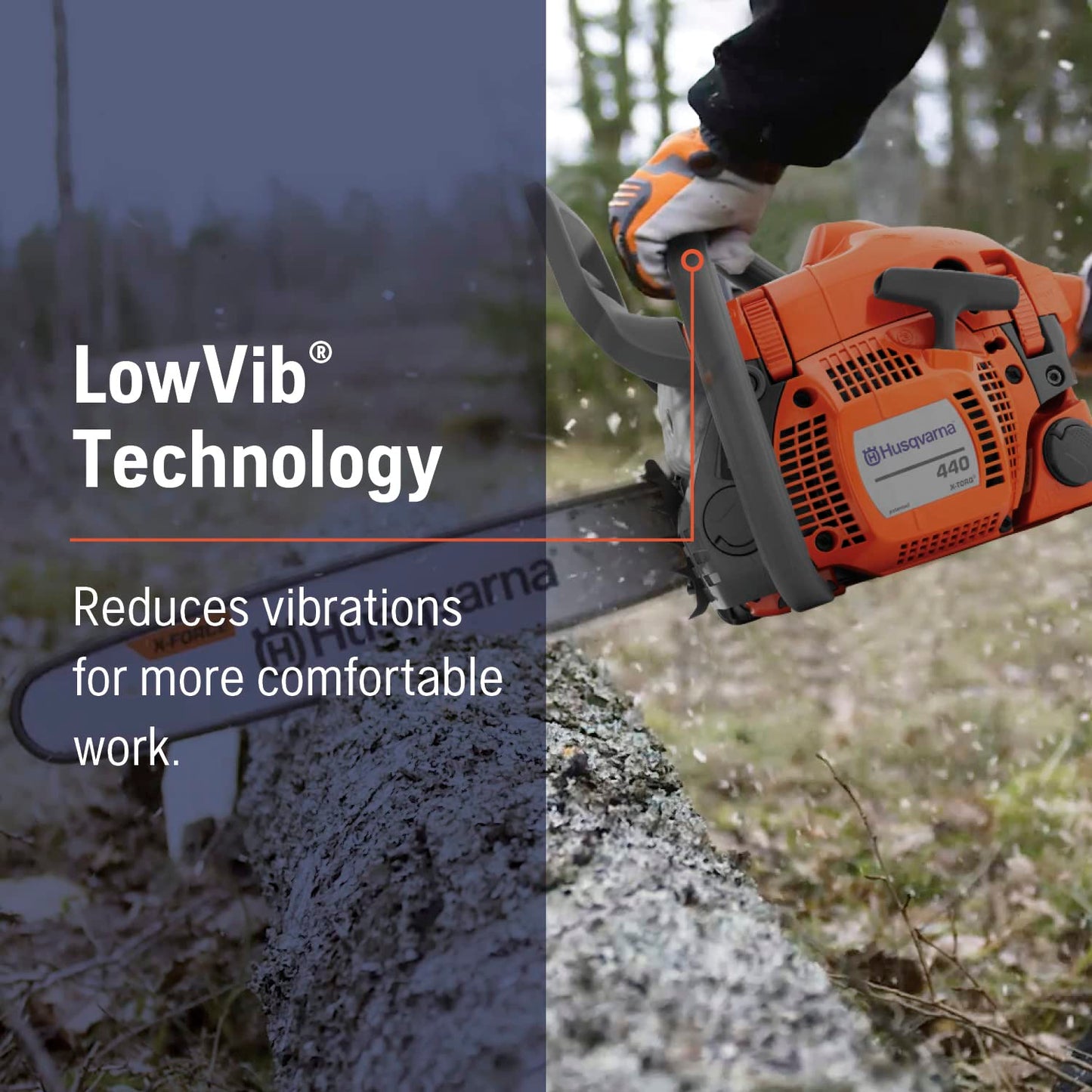 Husqvarna 440 18 inch Gas Chainsaw 40.9-cc 2-cycle