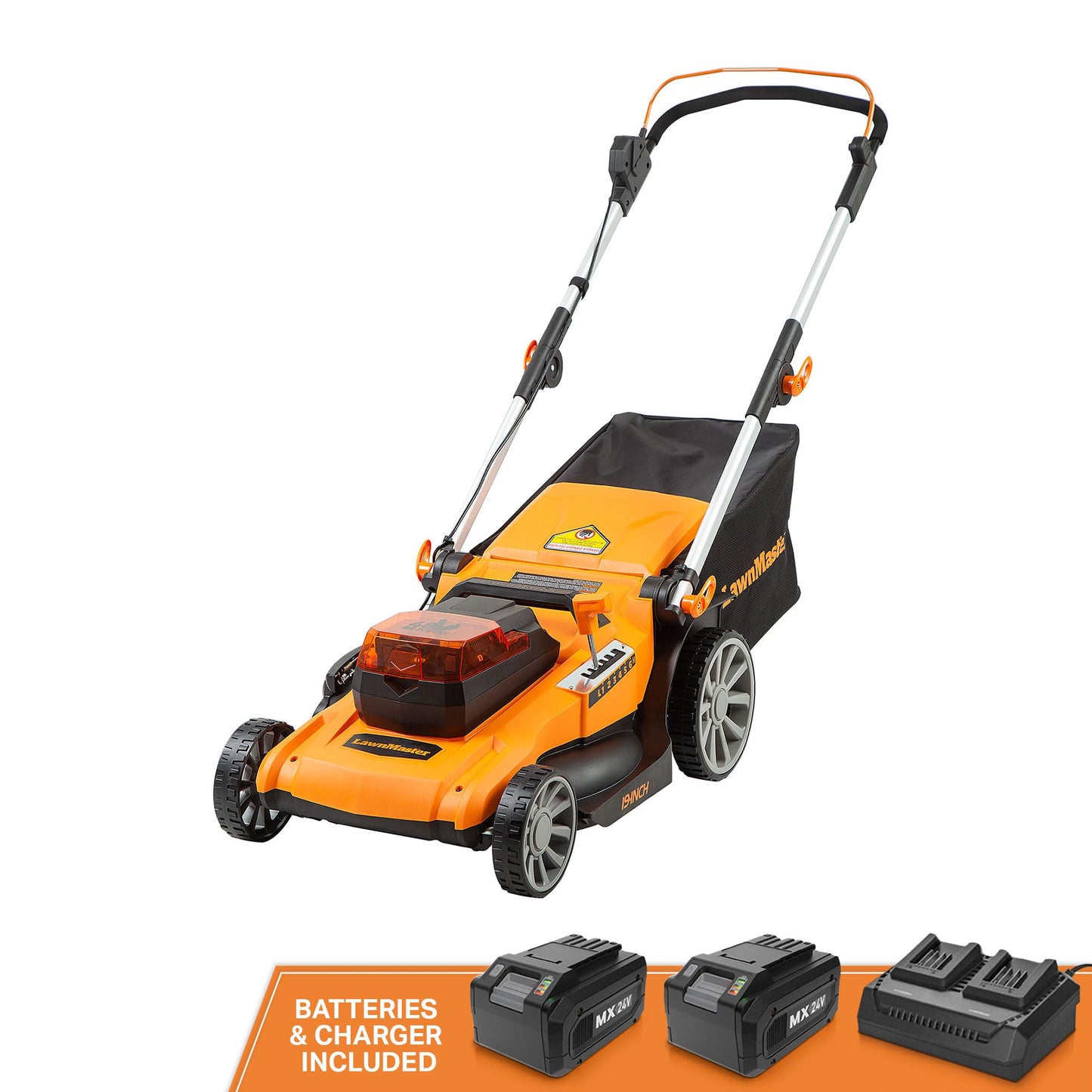 LawnMaster MEB1216K Electric Lawn Mower 16-Inch 12AMP