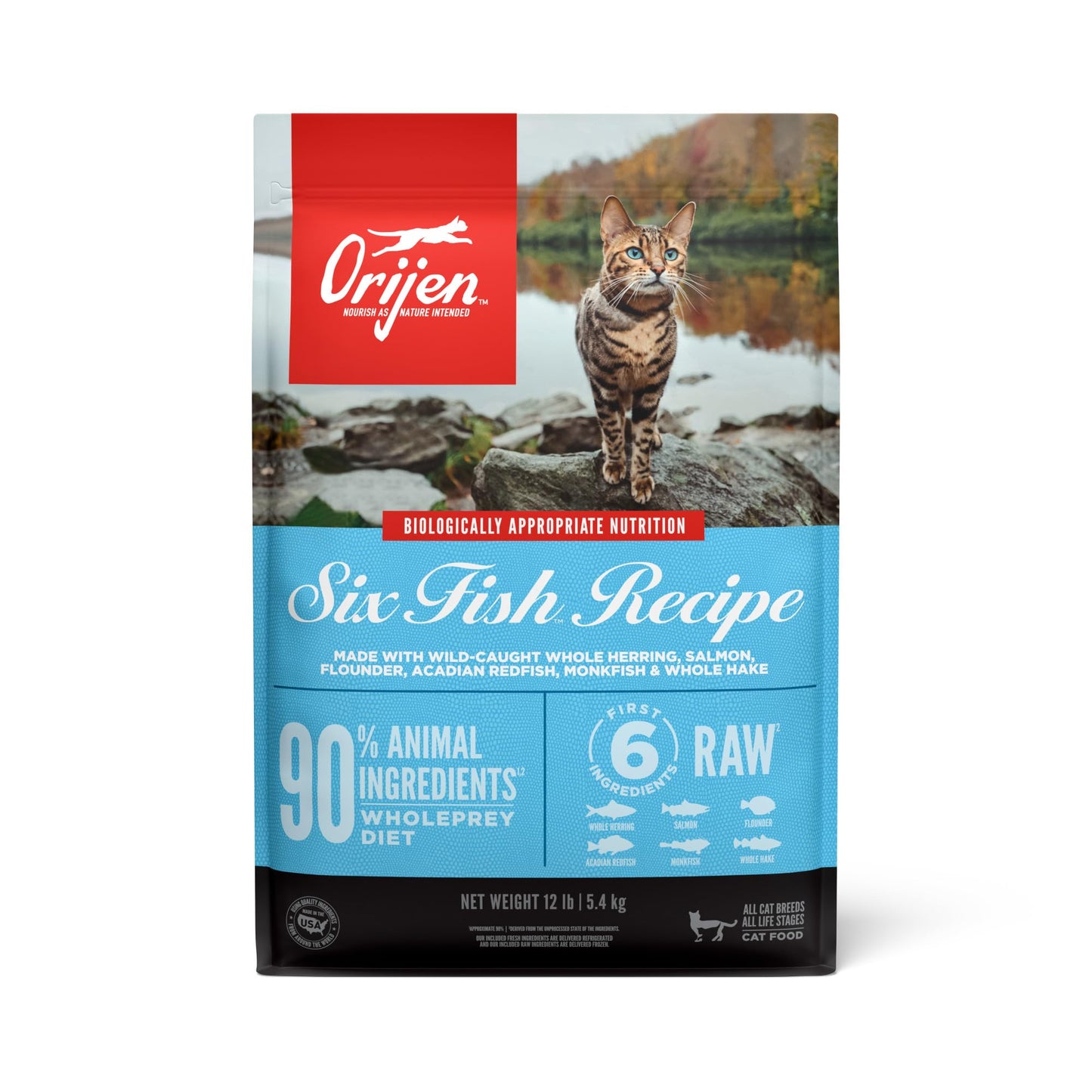 ORIJEN Grain Free High Protein Premium Dry Cat Food Original Recipe, 4lb Bag