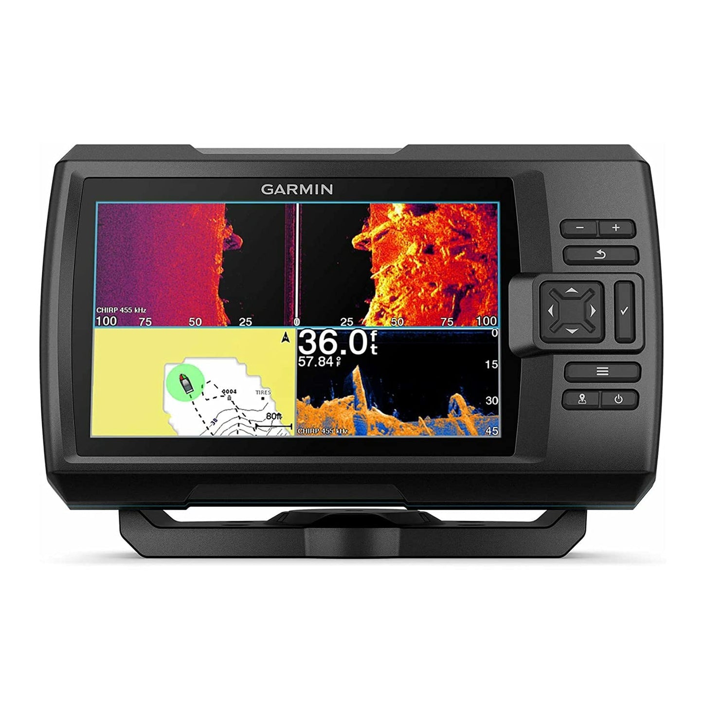 Garmin 010-02550-00 Striker Vivid 4cv, Easy-to-Use 4-inch Color Fishfinder and Sonar Transducer, Vivid Scanning Color Palettes